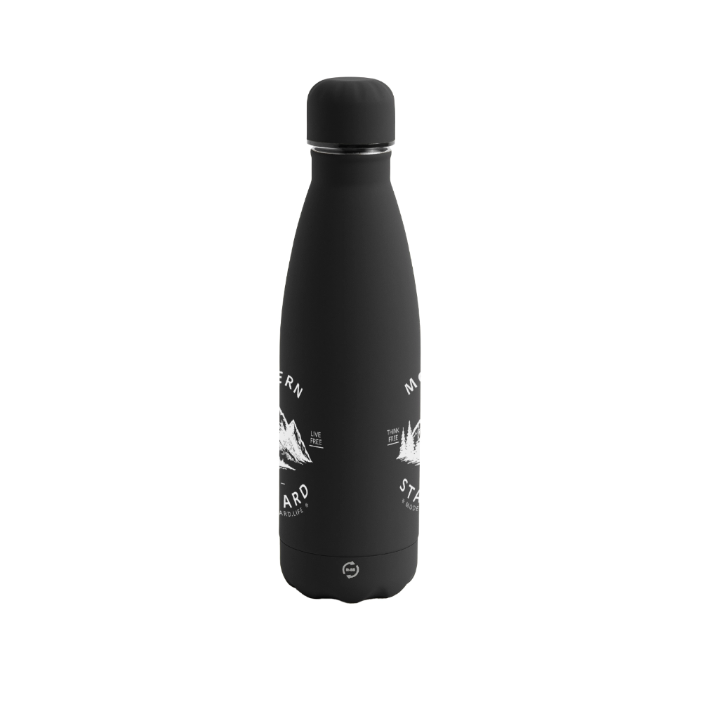 Matte Panoramic Thermal Bottle 500 ml - black