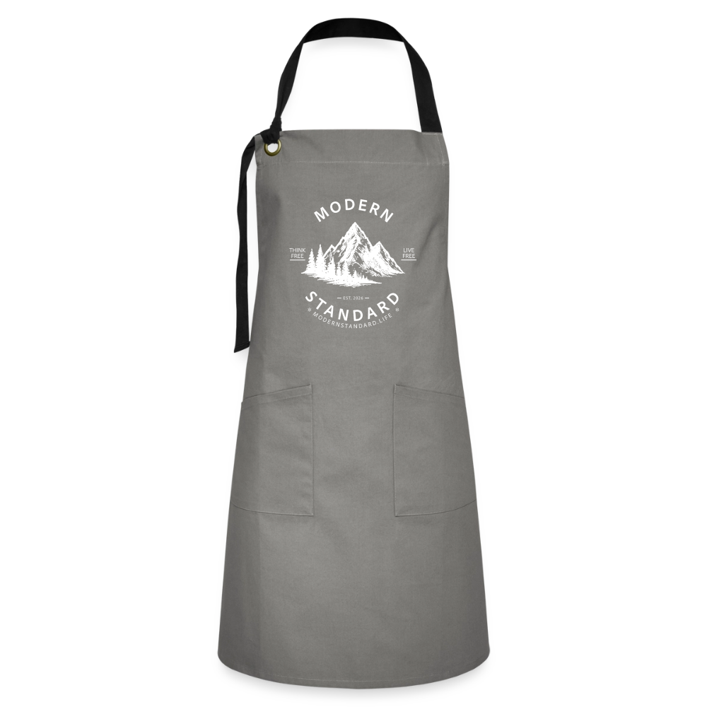 Modern Standard Artisan Apron - grey/black