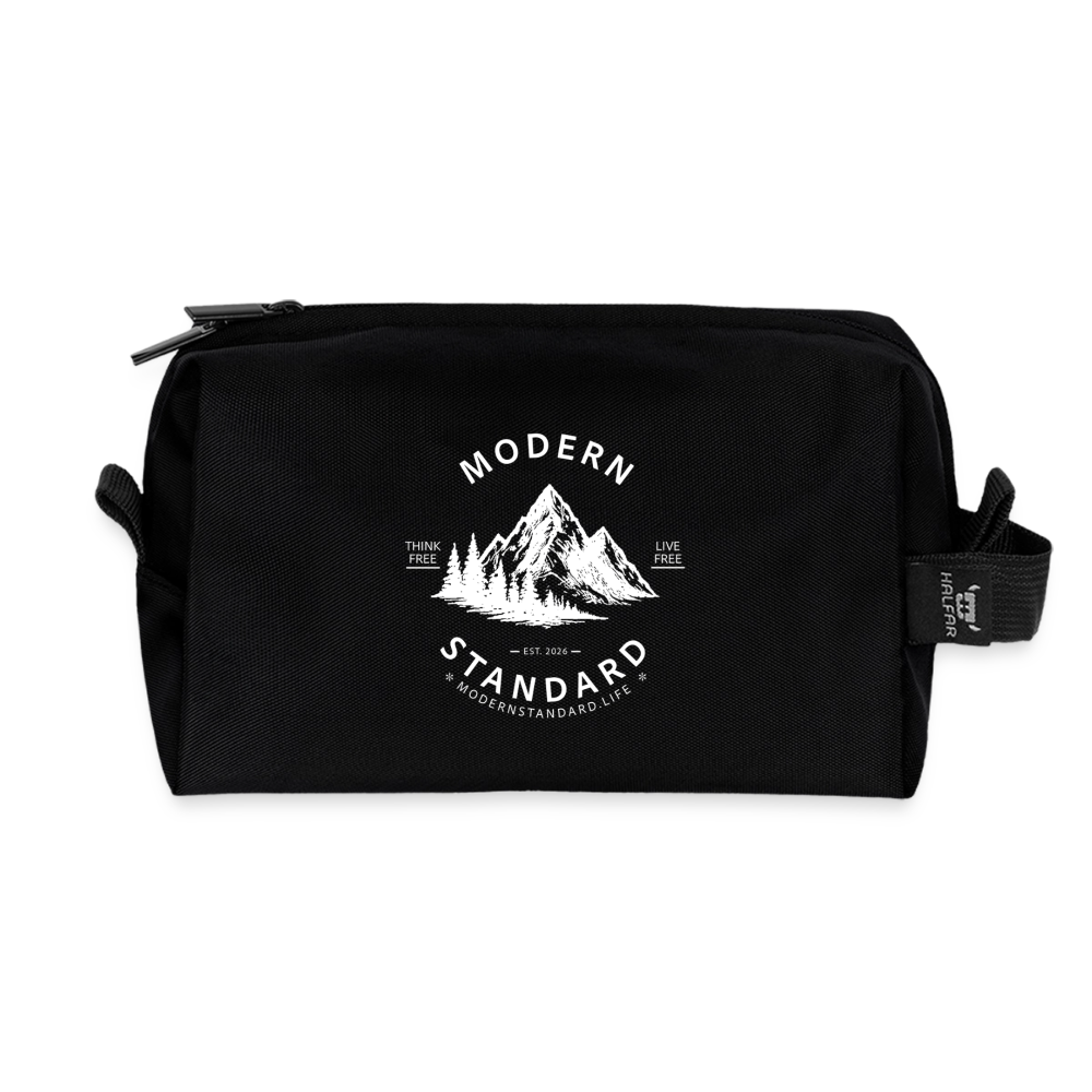 Modern Standard Recycled Toiletry Zip Bag - black