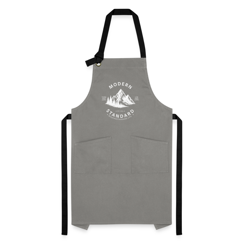 Modern Standard Artisan Apron - grey/black