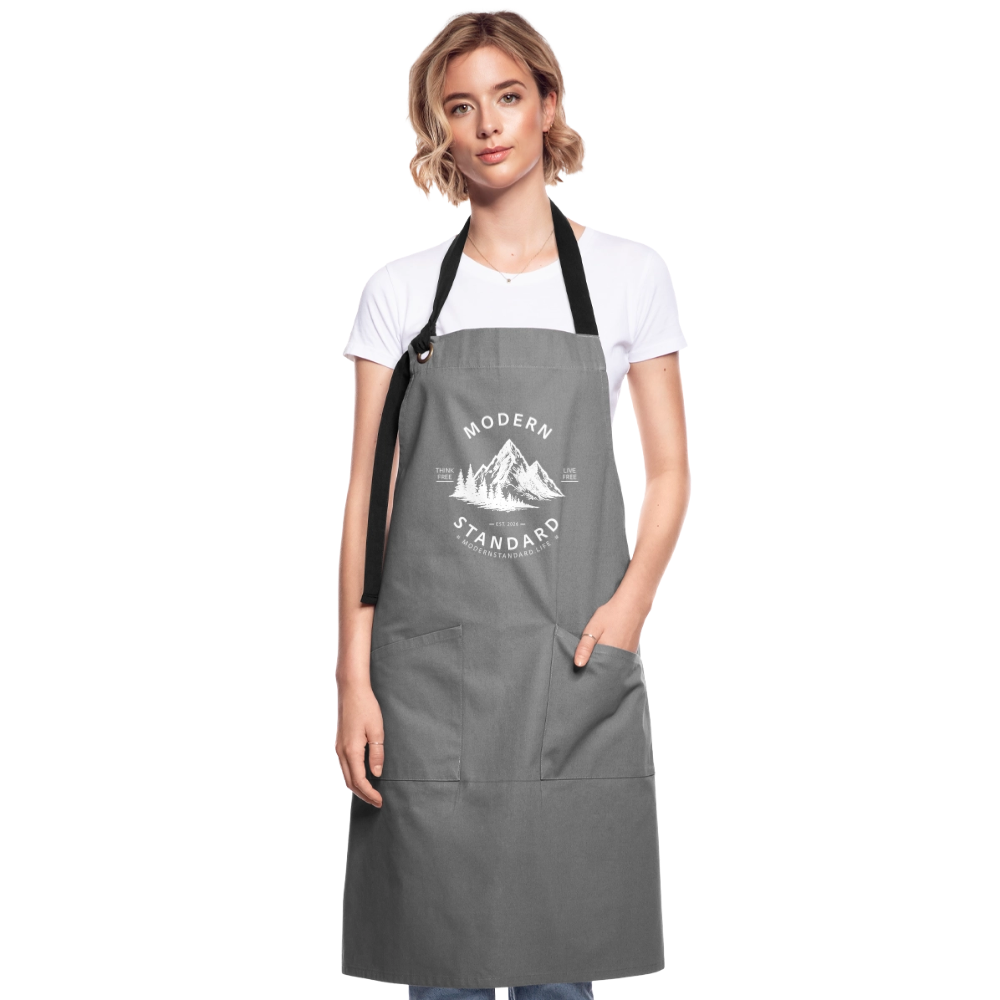 Modern Standard Artisan Apron - grey/black