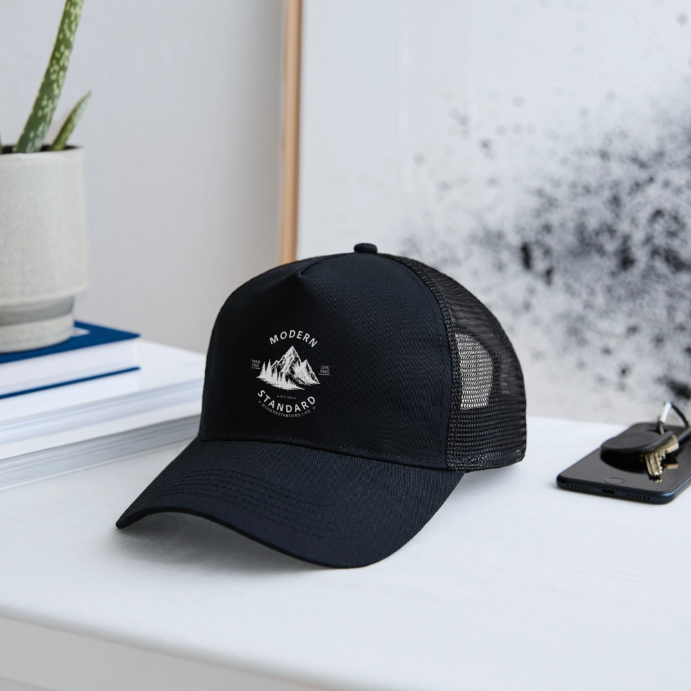 Modern Standard Trucker Cap - black/black