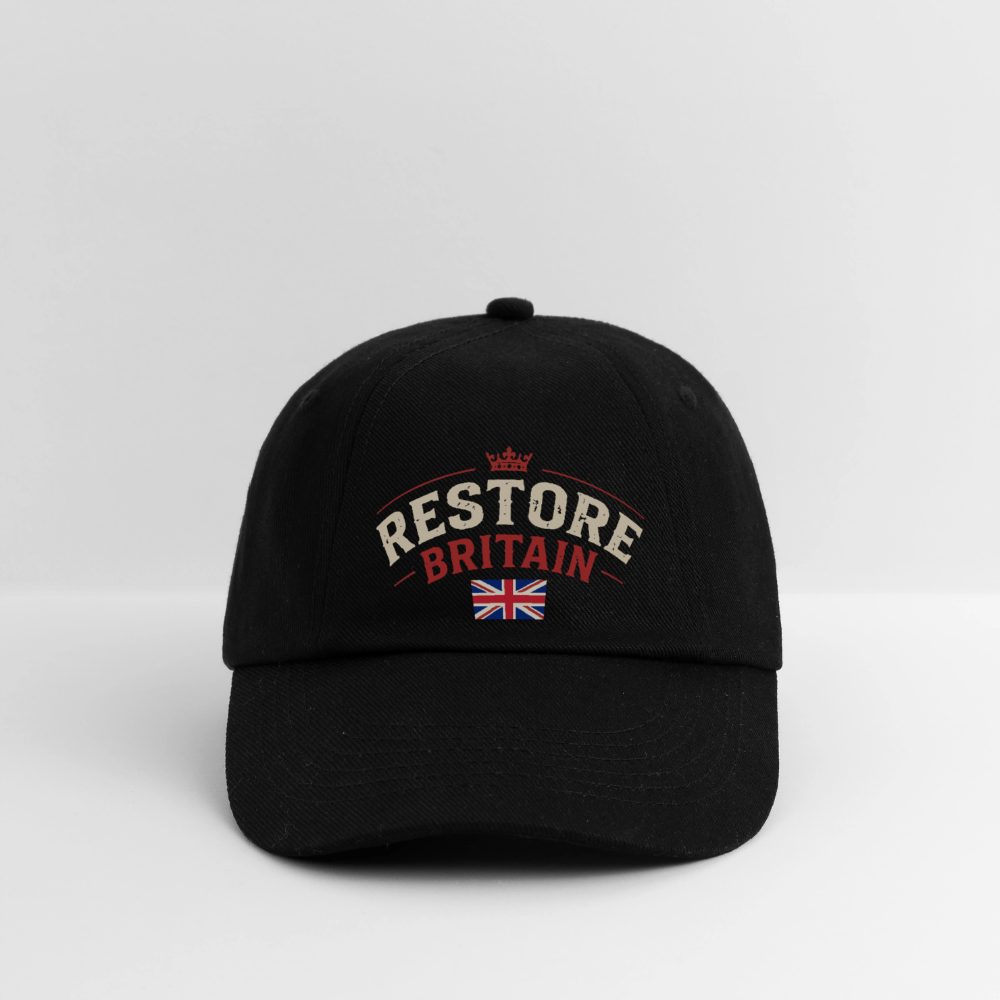 Restore Britain Baseball Cap - black/black