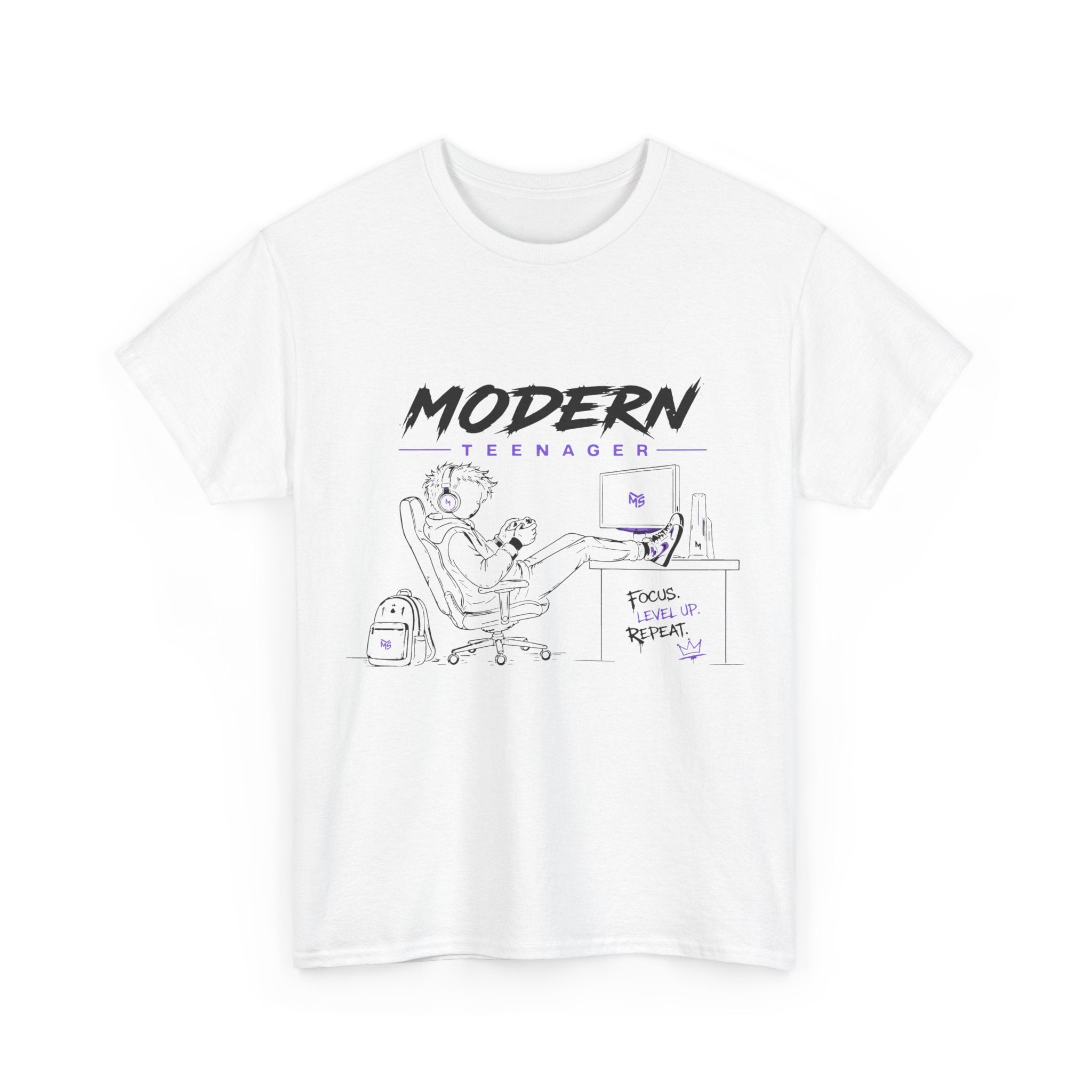 Modern Teenager Graphic Tee — Minimalist Office Humour T-Shirt