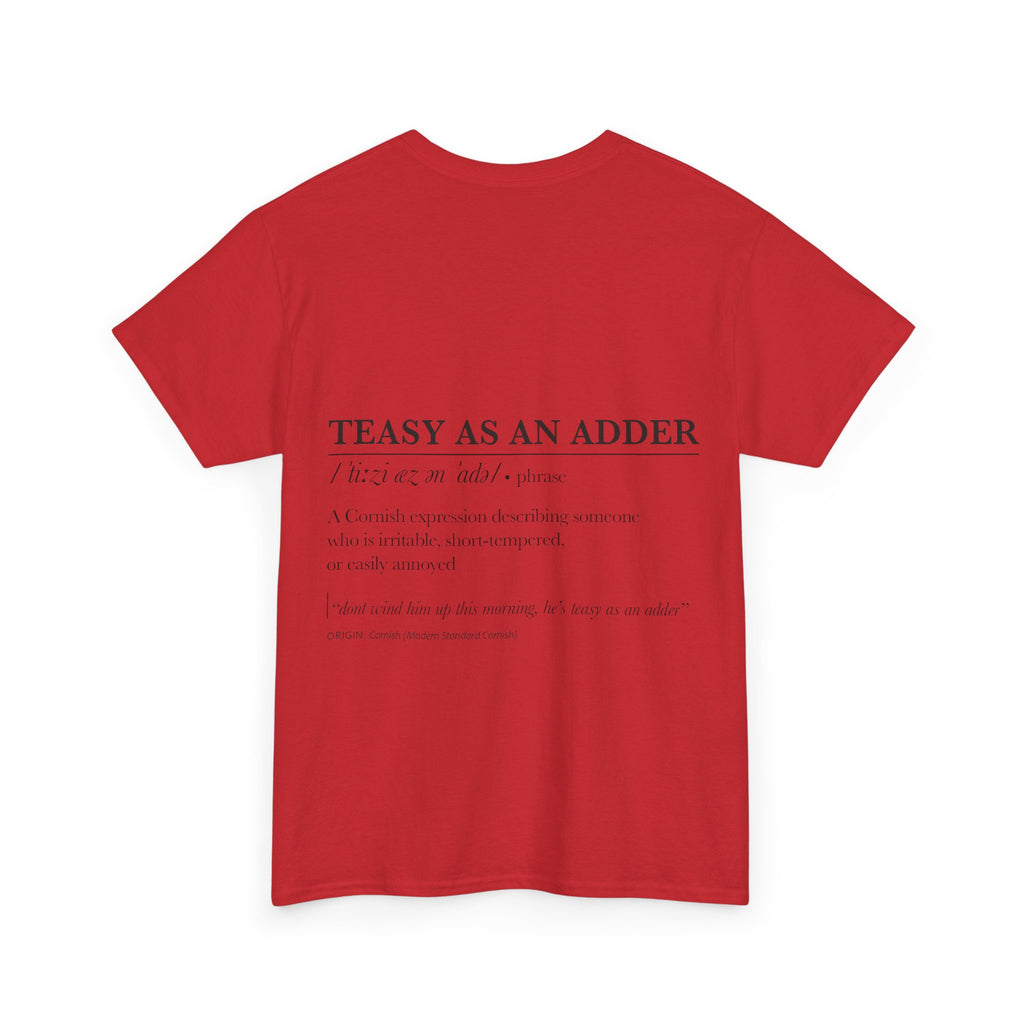 'Wossmarrwiddee / Teasy As An Adder' Cornish Dictionary Unisex Tee