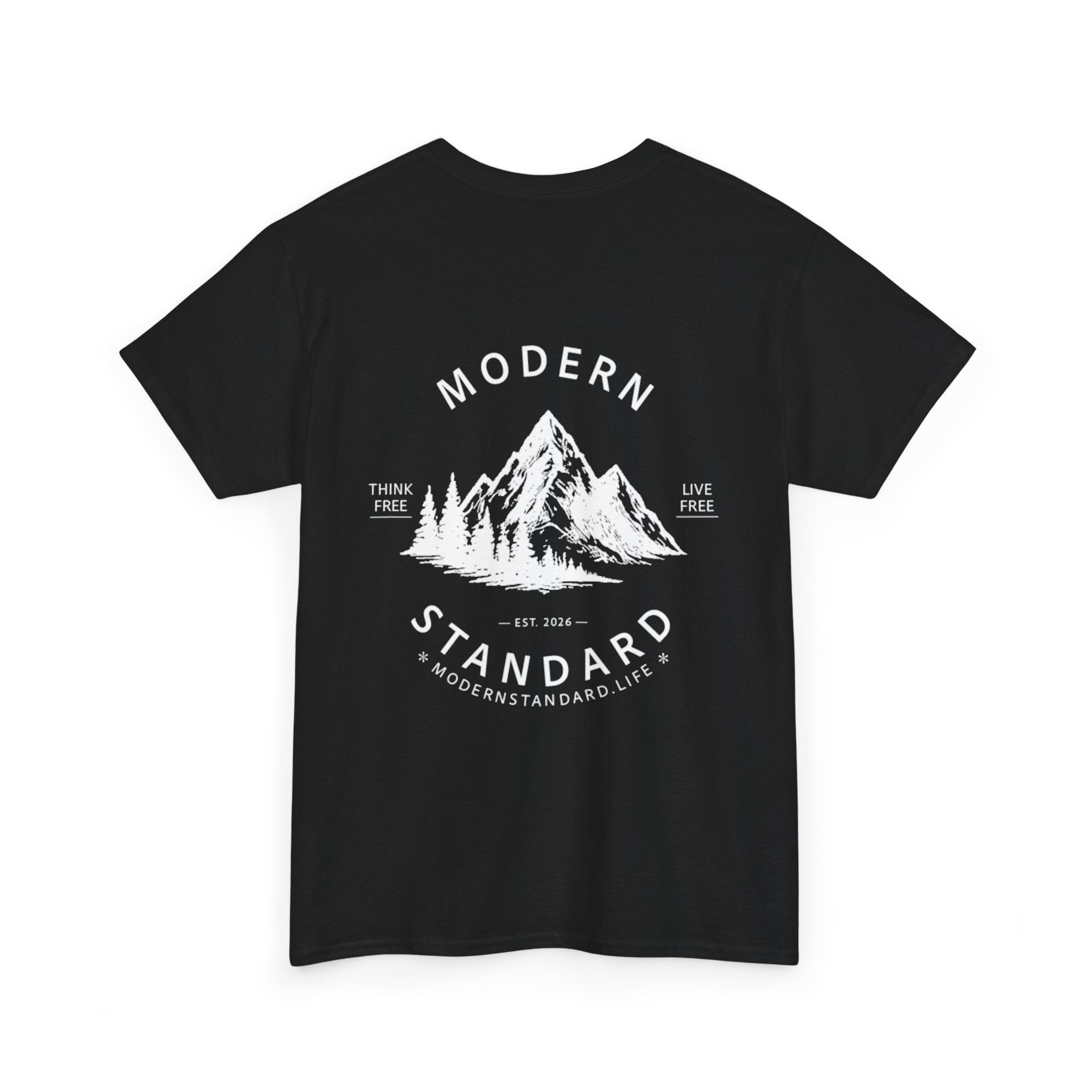 Modern Standard Mountain T‑Shirt — Vintage Outdoor Graphic Tee