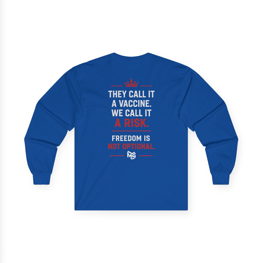 Anti-Vaccine Statement Long Sleeve Tee — "Just Say No to mRNA Jabs"
