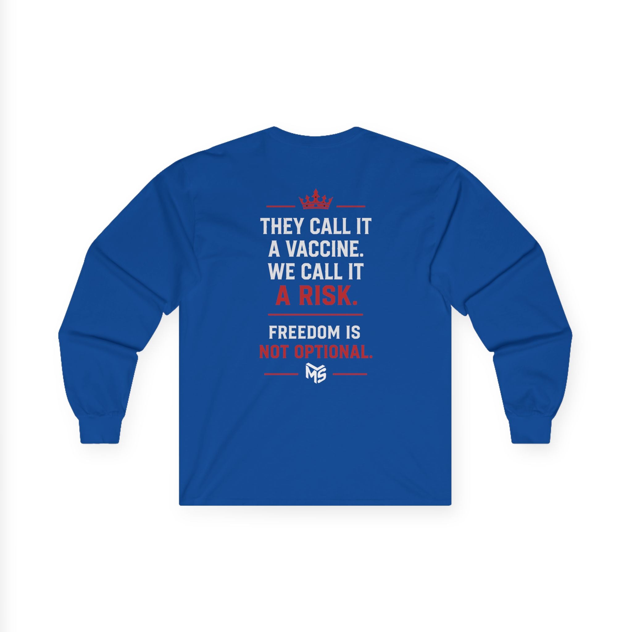 Anti-Vaccine Statement Long Sleeve Tee — "Just Say No to mRNA Jabs"