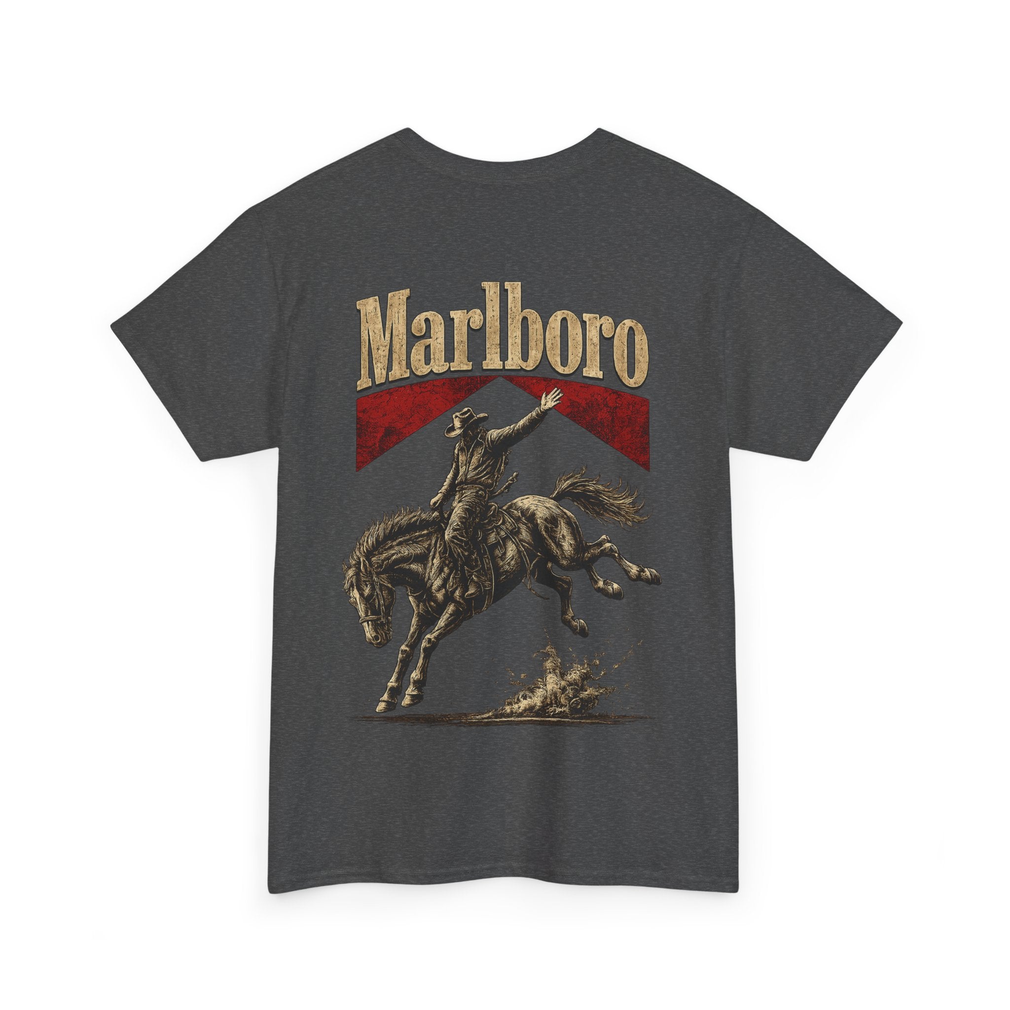 Vintage Marlboro Cowboy Rodeo T-Shirt —  Bucking Bronco Graphic Tee