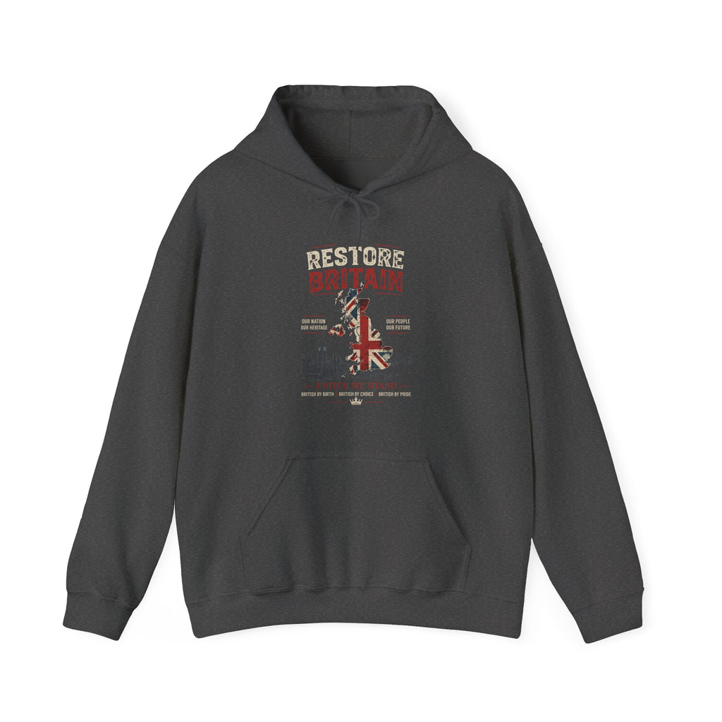 Restore Britain Hoodie — Union Jack Patriotic Graphic Hoodie