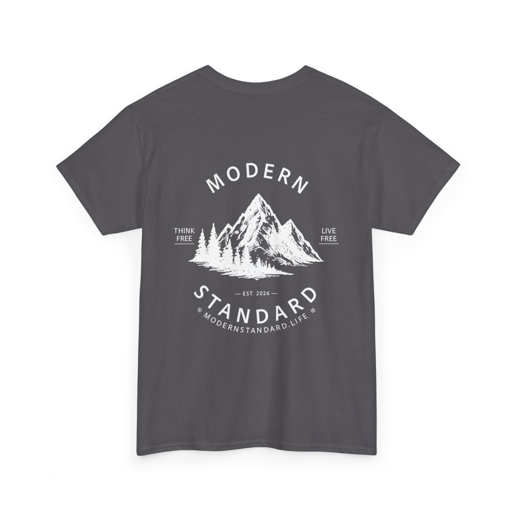 Modern Standard Mountain T‑Shirt — Vintage Outdoor Graphic Tee