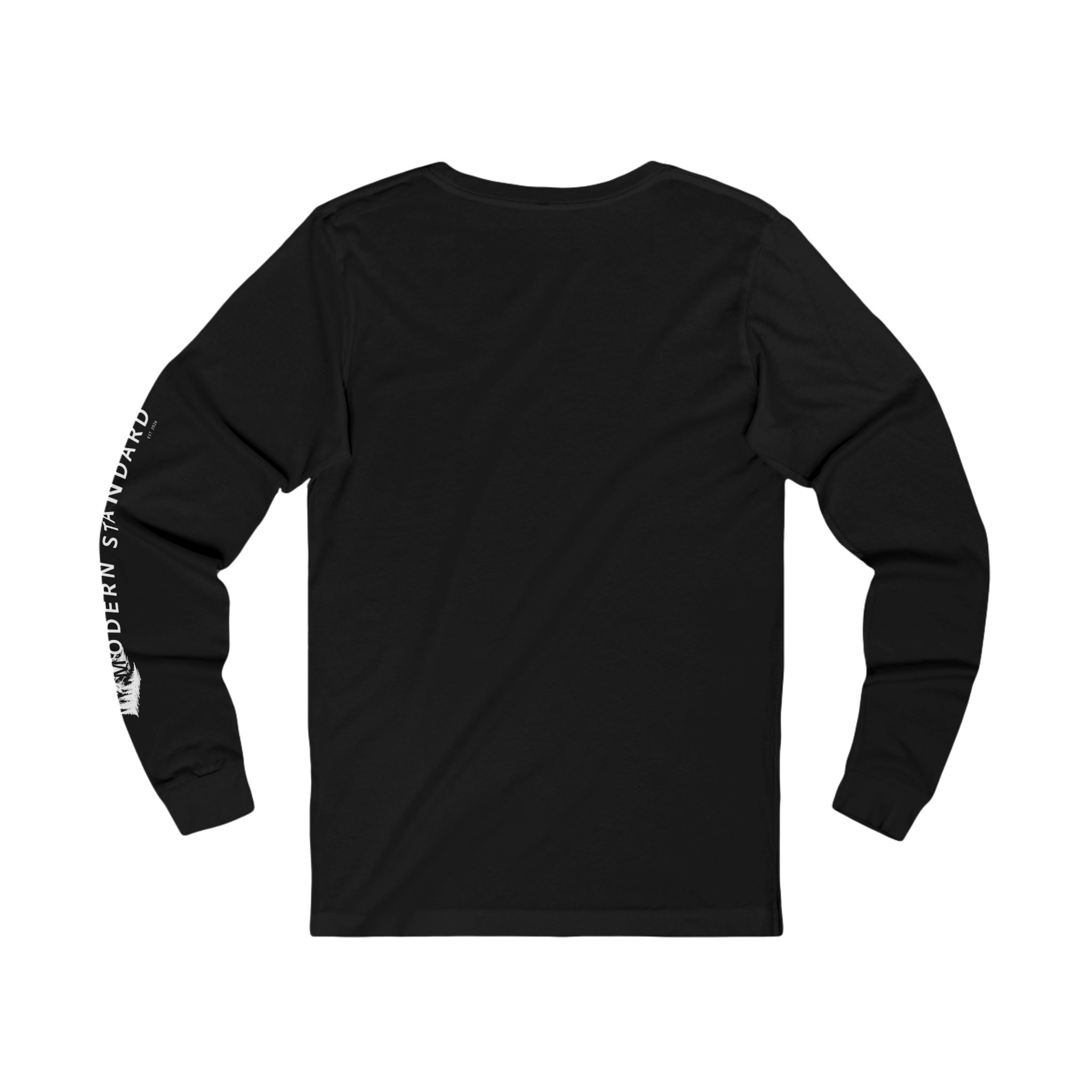 MS Logo Long Sleeve Tee — Minimalist Streetwear with Sleeve Text