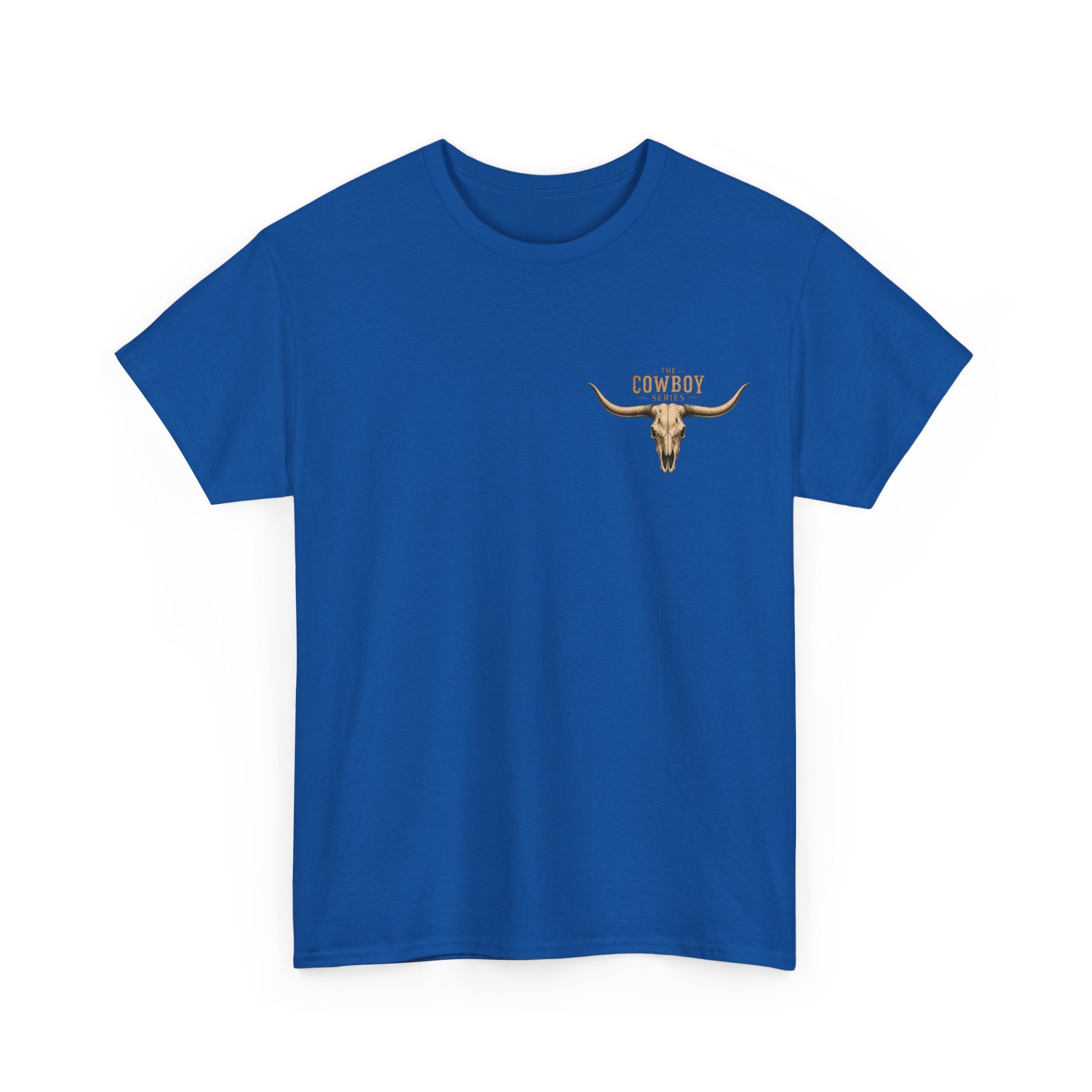 Montana Skies Cowboy Tee — Retro Mountain Landscape Graphic T-Shirt