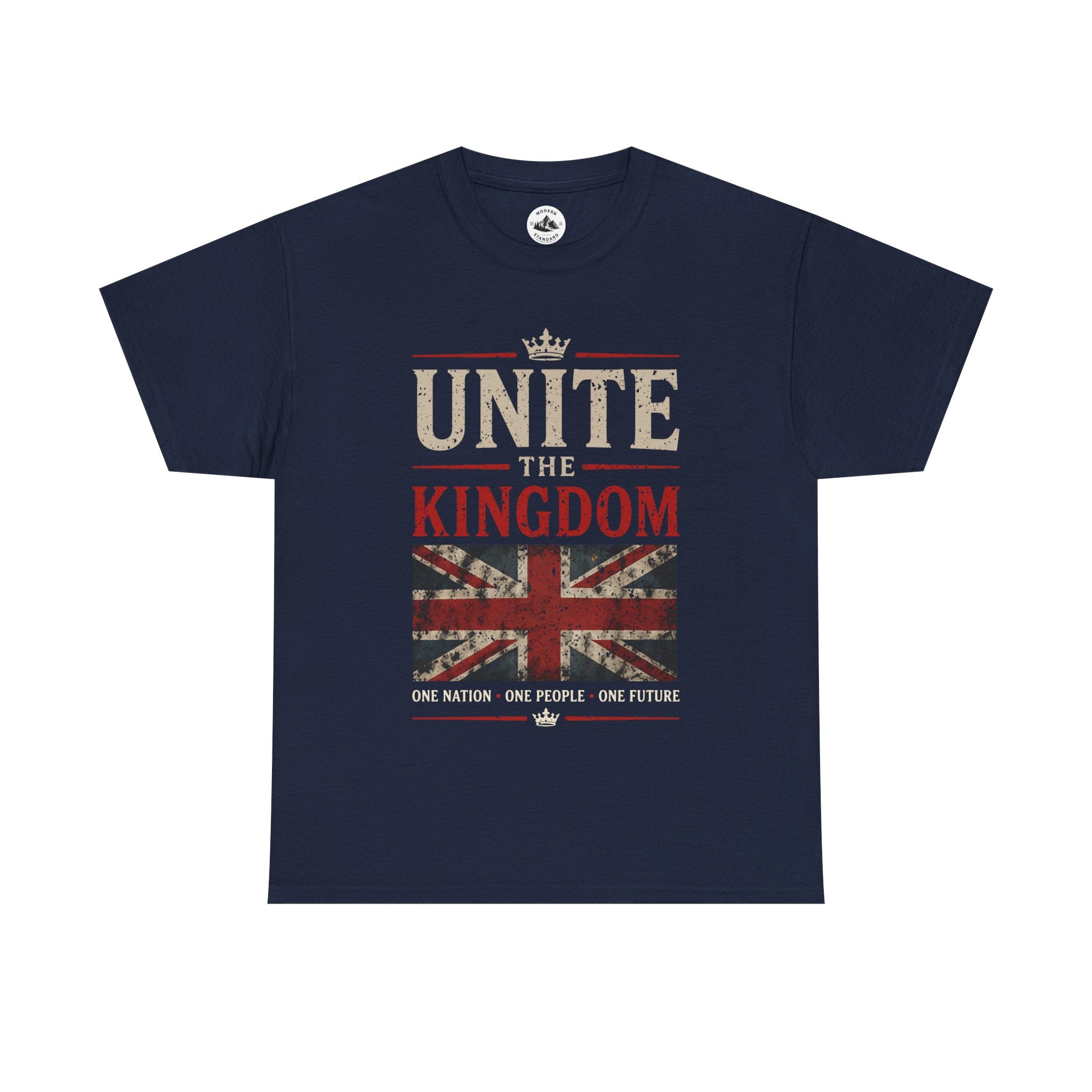 Mens Unite The Kingdom T‑Shirt — Union Jack Vintage Patriotic Tee