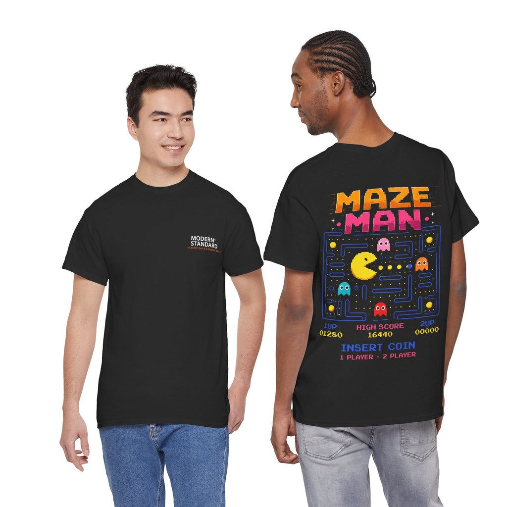 Maze Man Retro Arcade T-Shirt — Vintage Video Game Pac-Style Tee