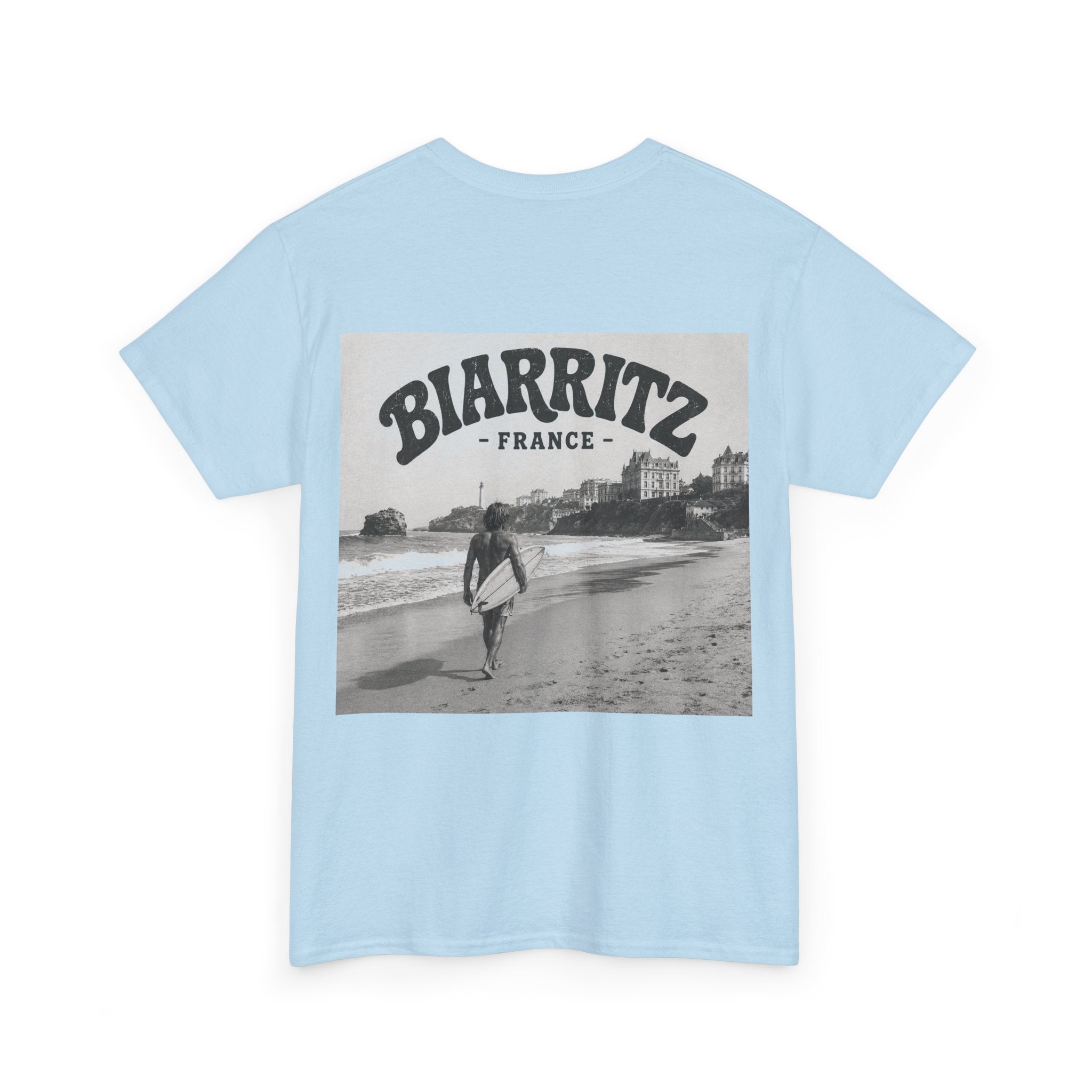 Vintage Biarritz Beach Surf Tee – Surf Town Classics T-Shirt