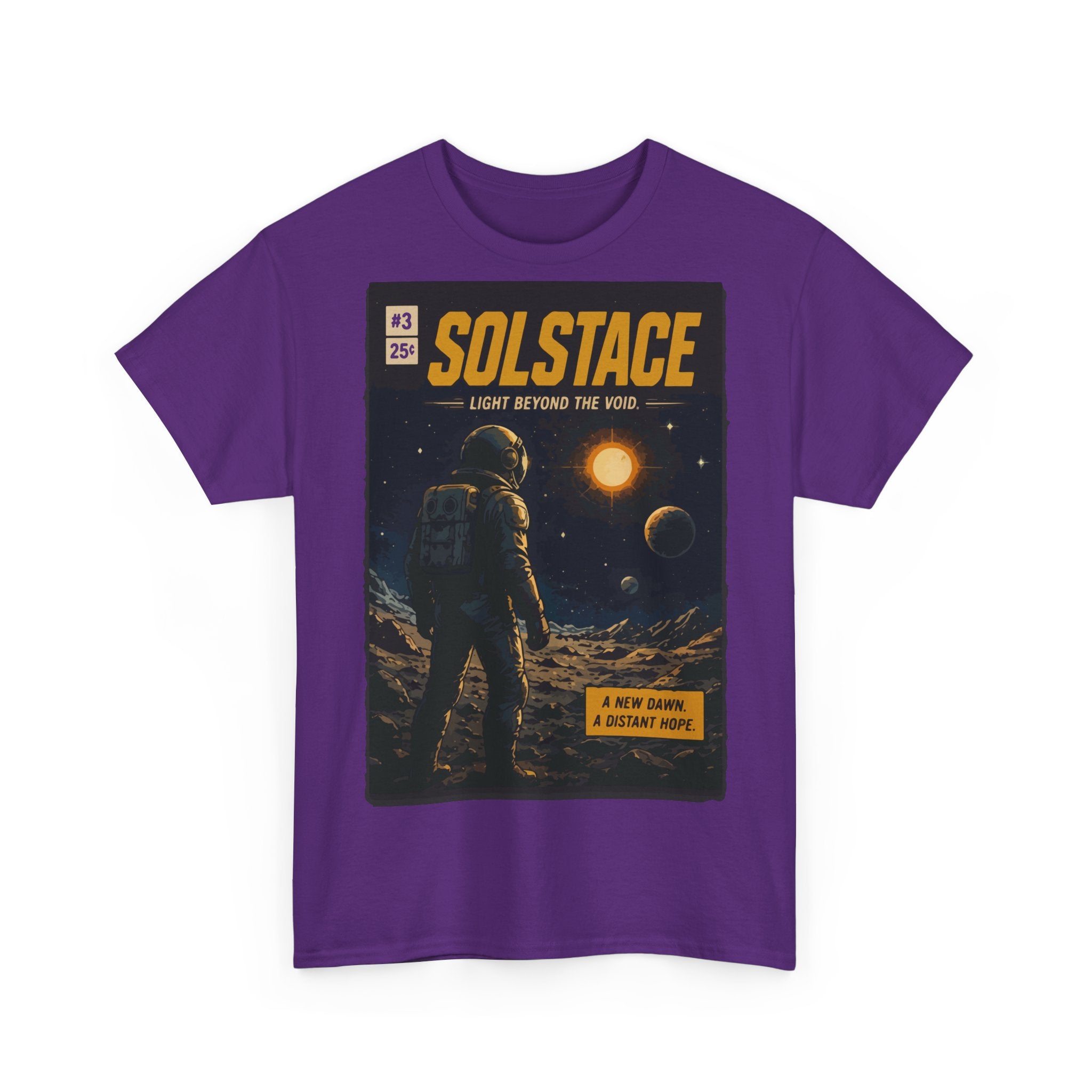 Solstice Space Tee — Astronaut Moon Poster Graphic T-Shirt
