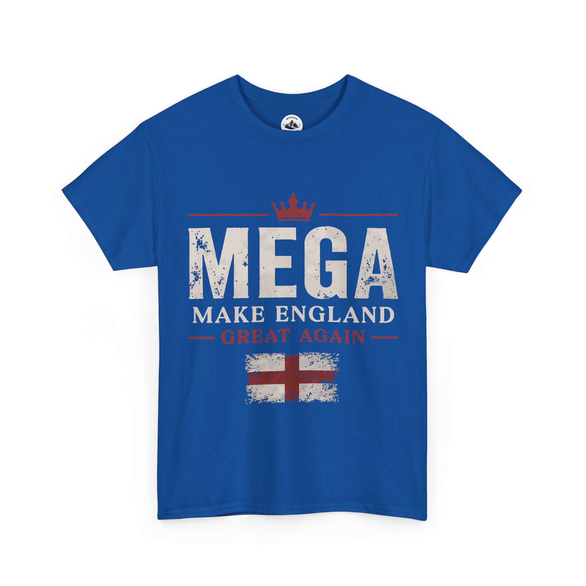 Mens MEGA Make England Great Again T‑Shirt — Union Jack Vintage Patriotic Tee