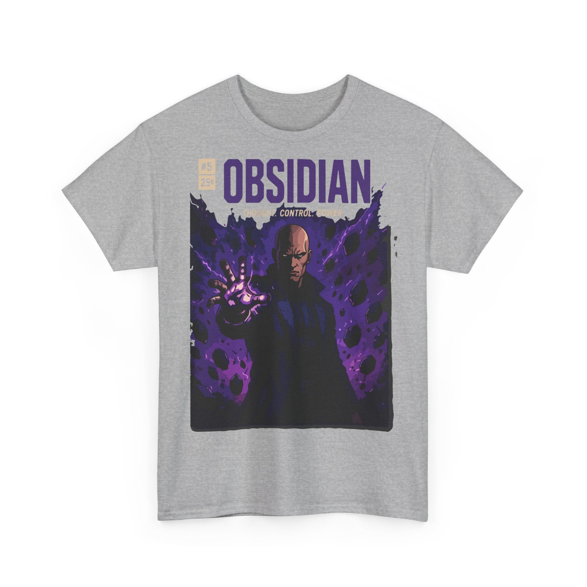 Obsidian Graphic Tee — Dark Magic Character Shirt