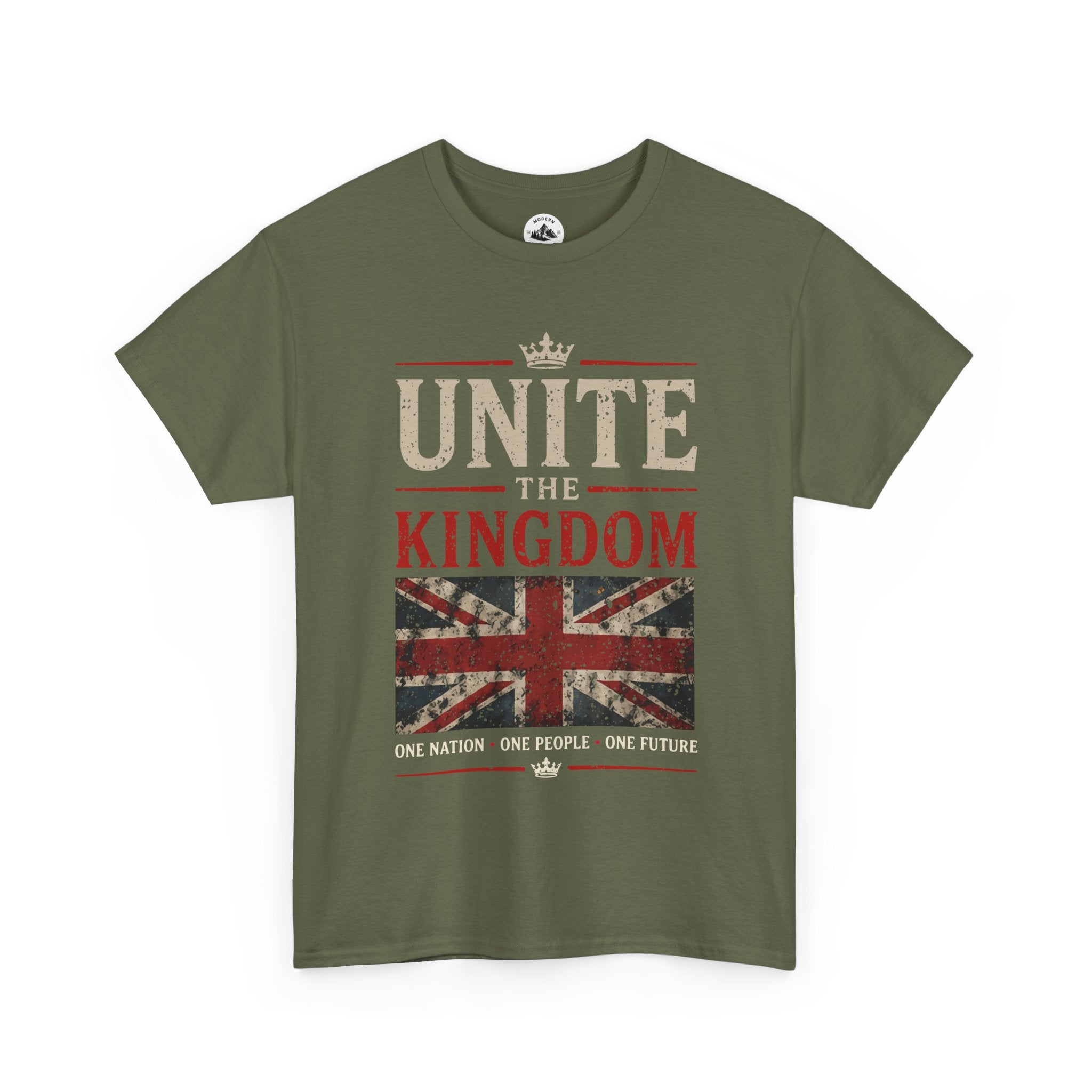 Mens Unite The Kingdom T‑Shirt — Union Jack Vintage Patriotic Tee