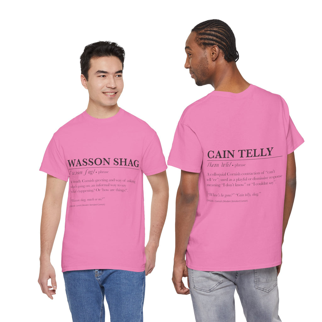 T-Shirt — 'Wasson Shag' Cornish Dictionary Unisex Tee