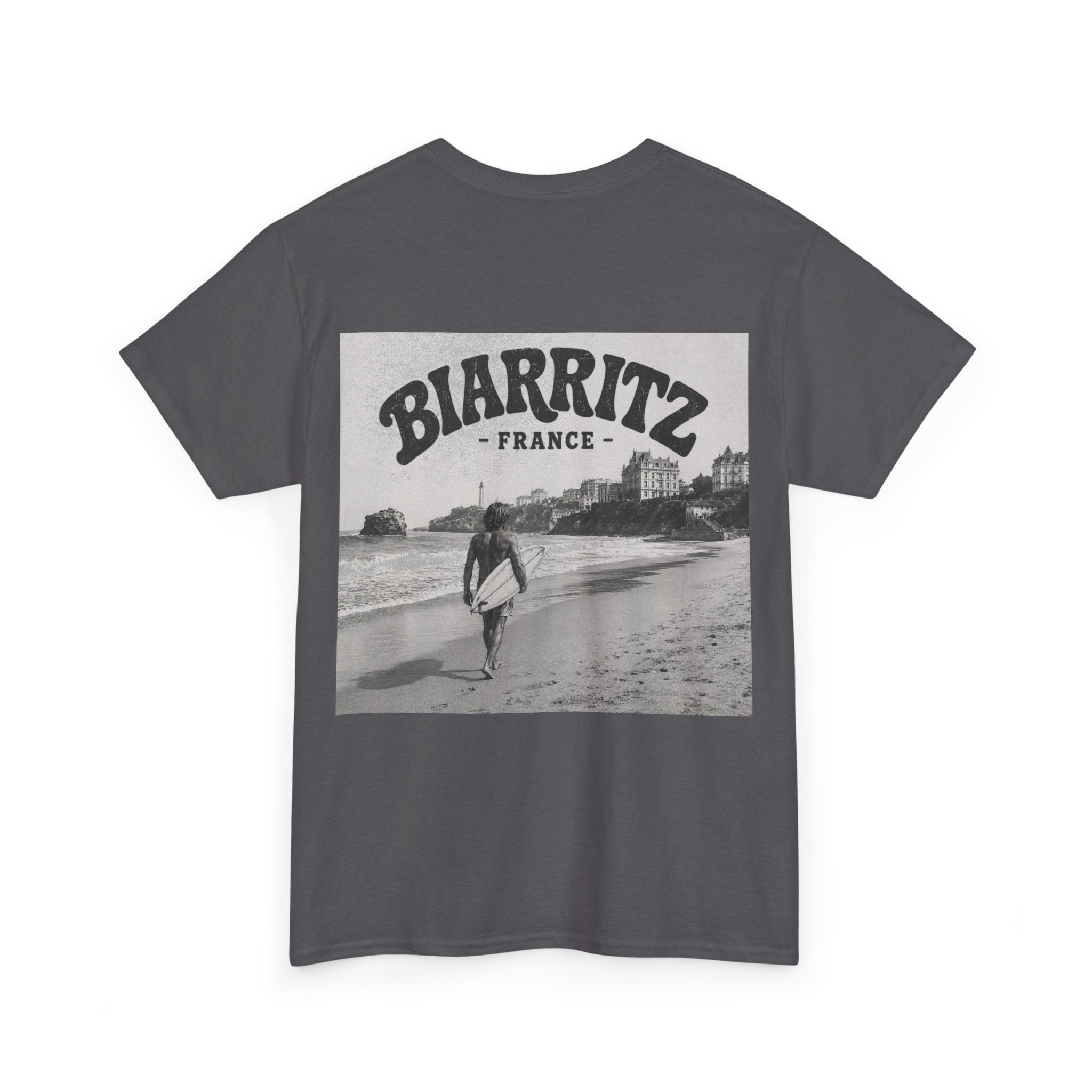 Vintage Biarritz Beach Surf Tee – Surf Town Classics T-Shirt