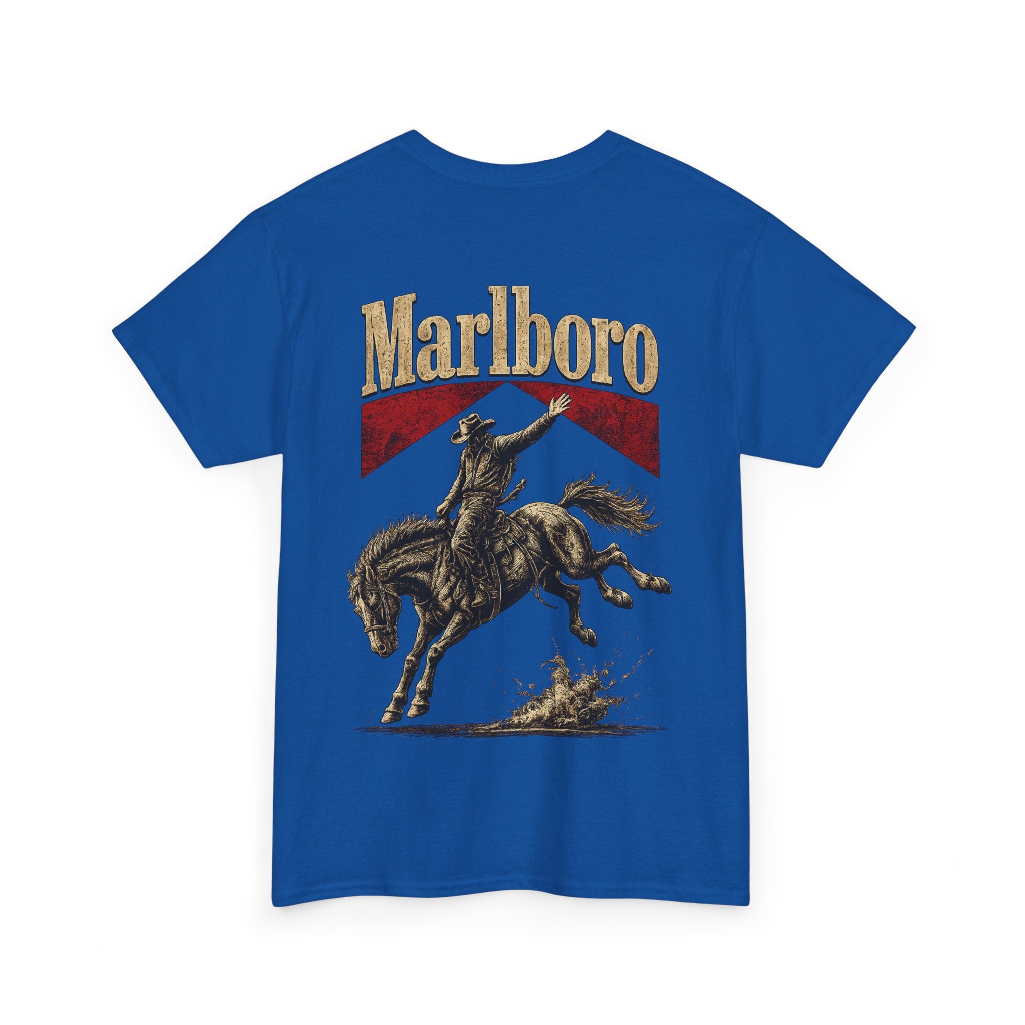 Vintage Marlboro Cowboy Rodeo T-Shirt —  Bucking Bronco Graphic Tee