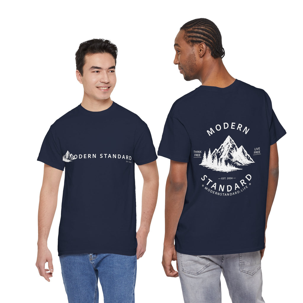 Modern Standard Mountain T‑Shirt — Vintage Outdoor Graphic Tee