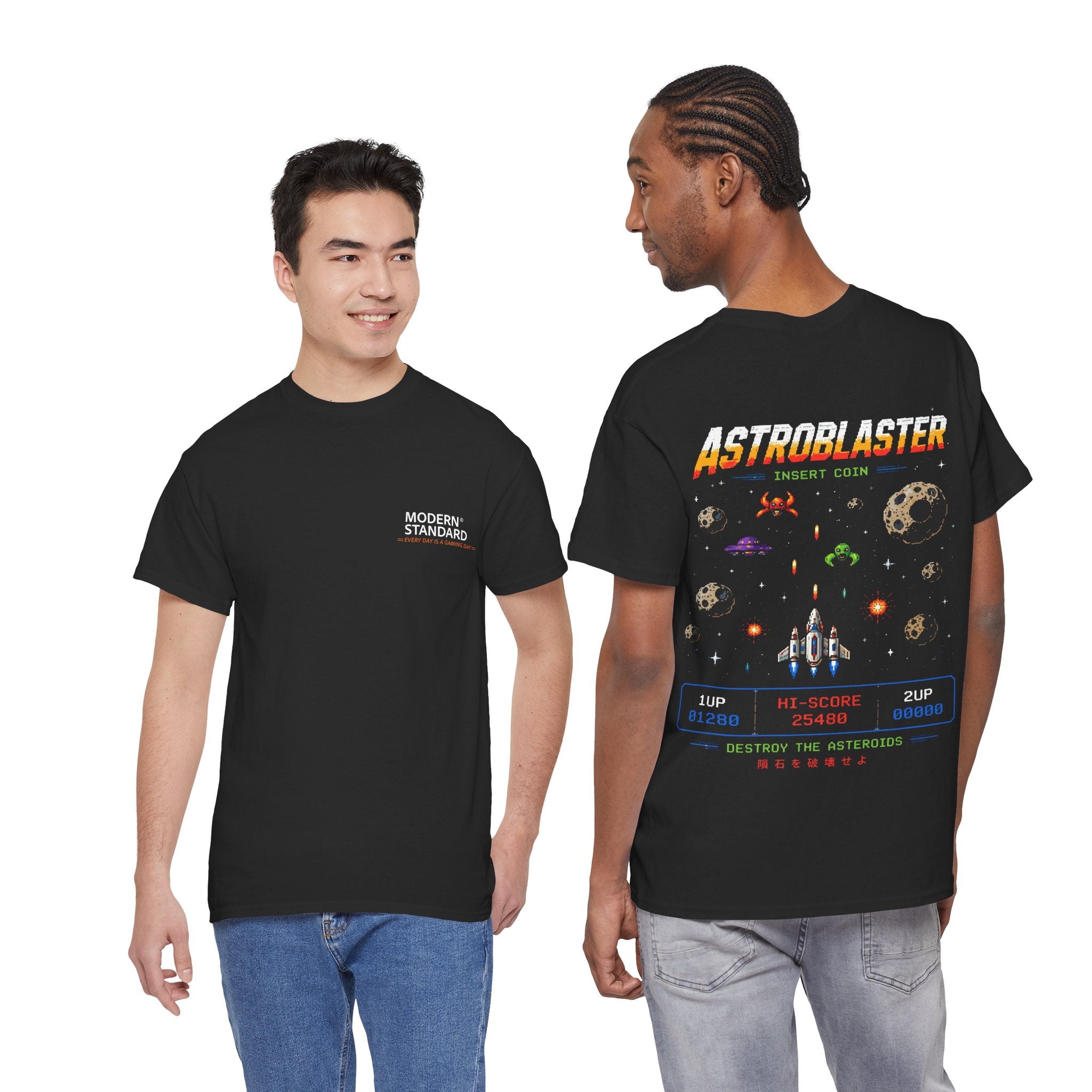 Arcade Astroblaster T-Shirt — Retro Space Shooter Tee ("Astroblaster")