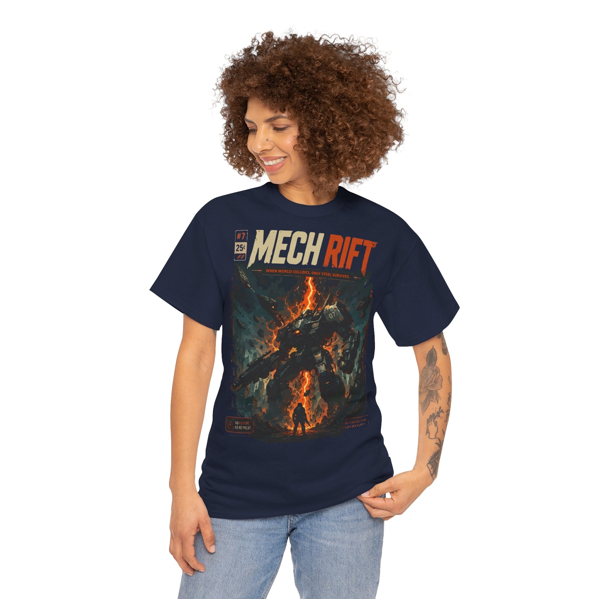 Mech Rift T‑Shirt — Sci‑Fi Mecha Poster Tee