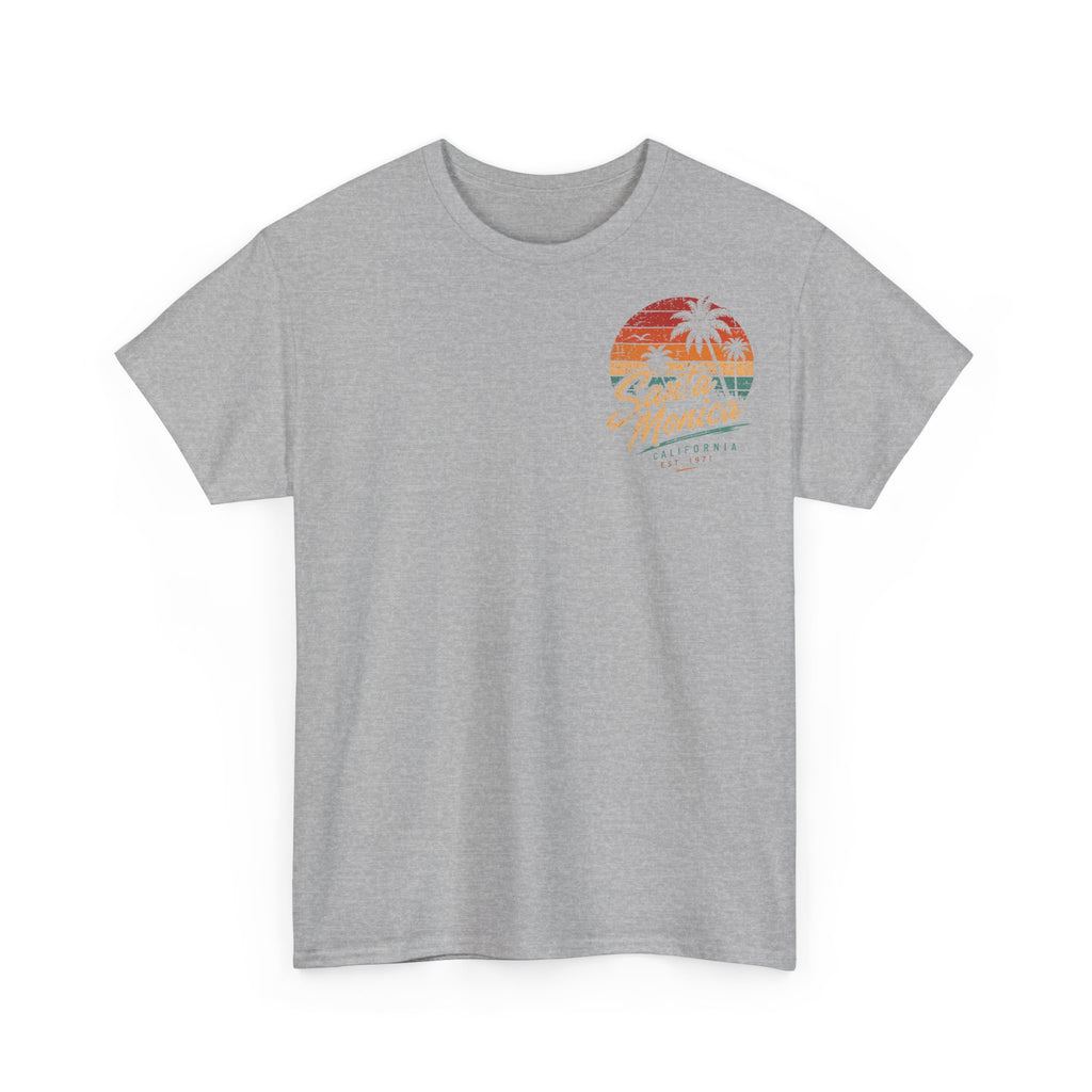 Santa Monica Boulevard Sunset Low Rider Tee — Vintage Beach Bicycle T-Shirt