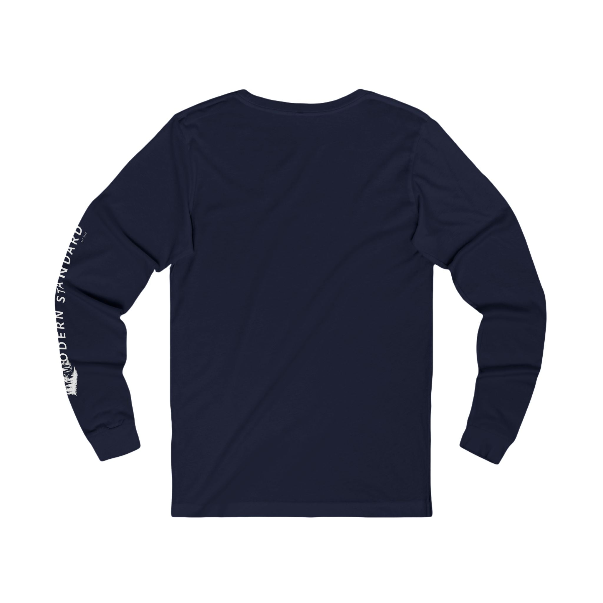 MS Logo Long Sleeve Tee — Minimalist Streetwear with Sleeve Text