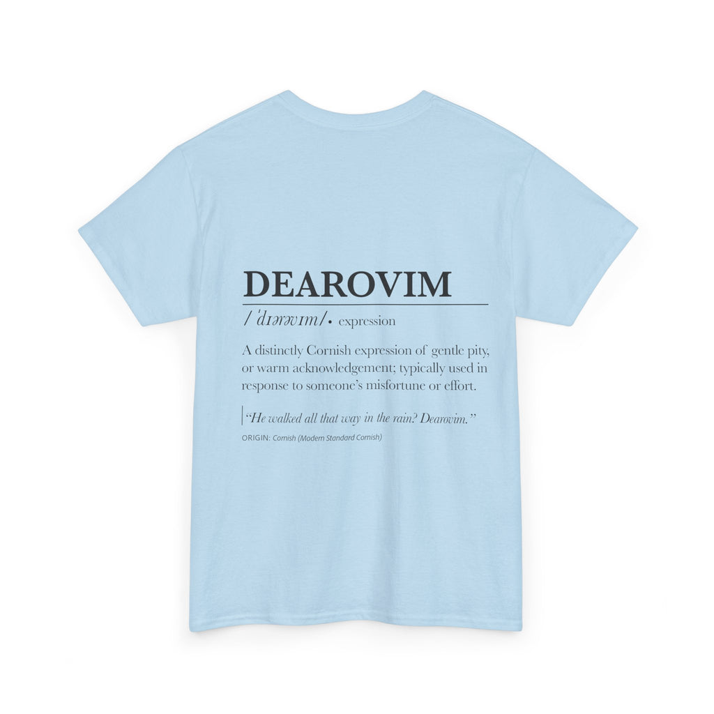 'Pizendown' & 'Dearovim' Unisex Cornish Dictionary Tee