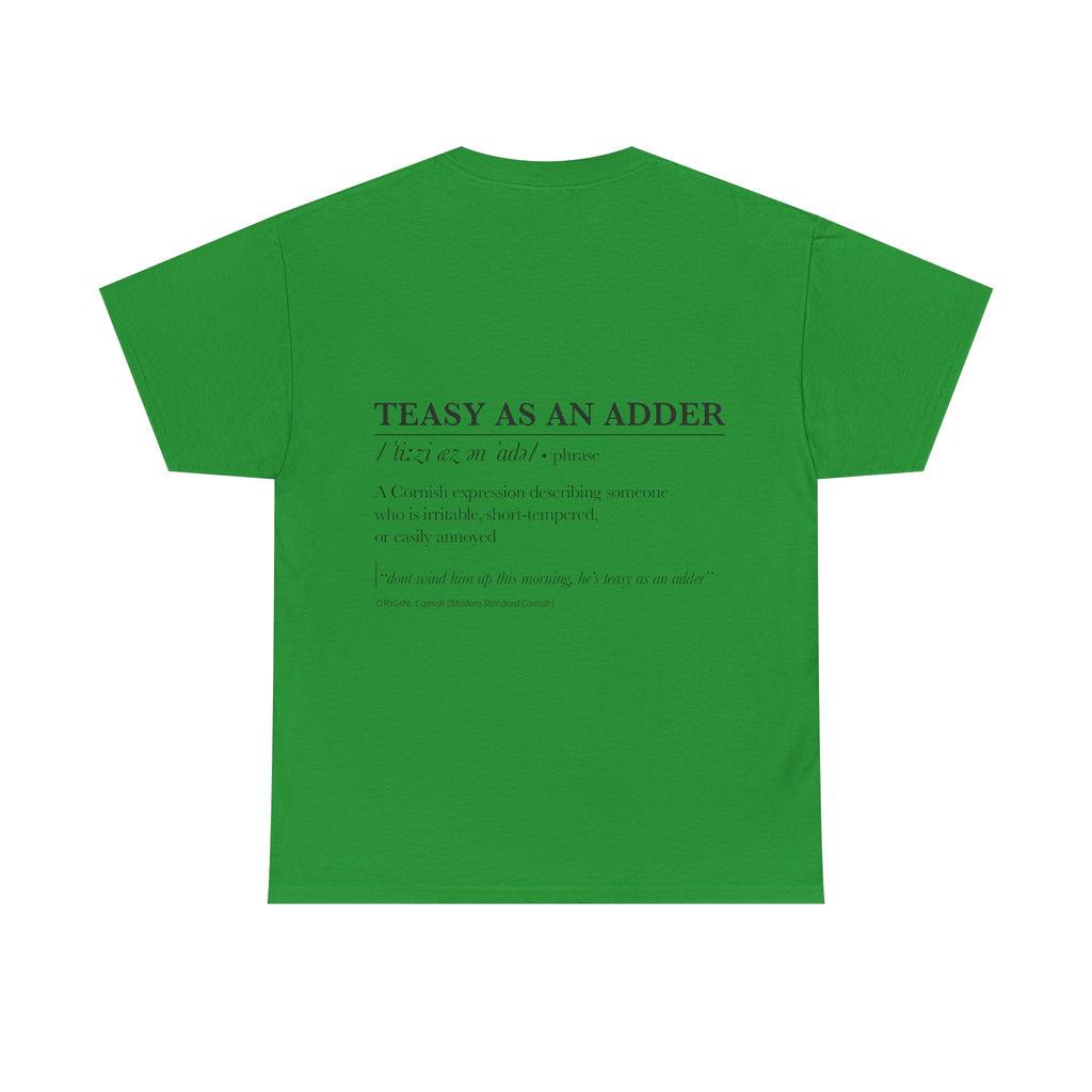 'Wossmarrwiddee / Teasy As An Adder' Cornish Dictionary Unisex Tee