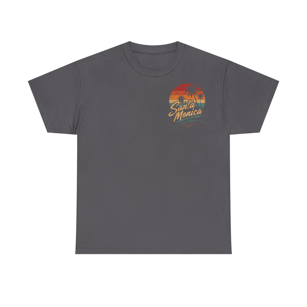 Santa Monica Boulevard Sunset Low Rider Tee — Vintage Beach Bicycle T-Shirt