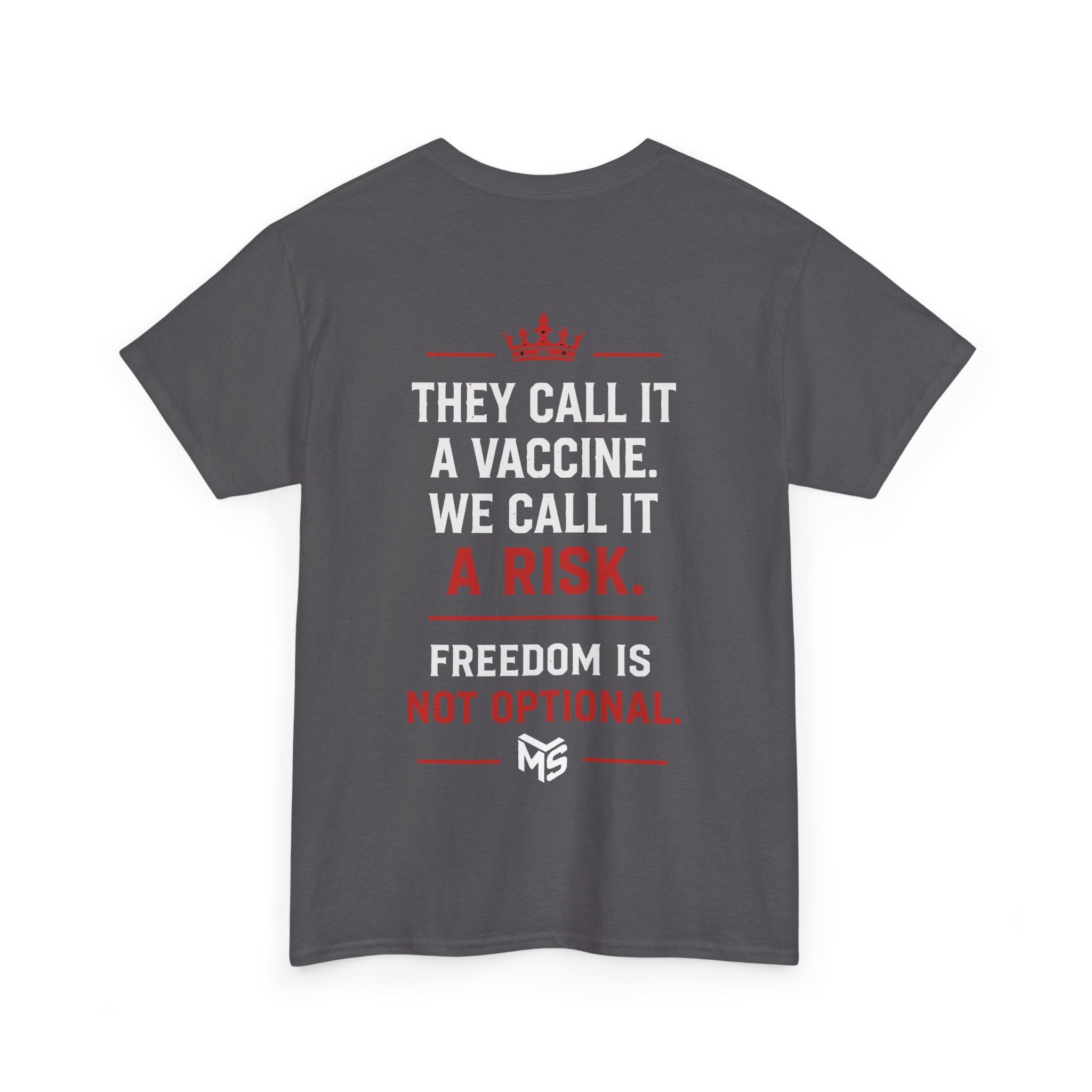 Just Say No to MRNA Jabs T-Shirt — Freedom & Vaccine Risk Statement Tee