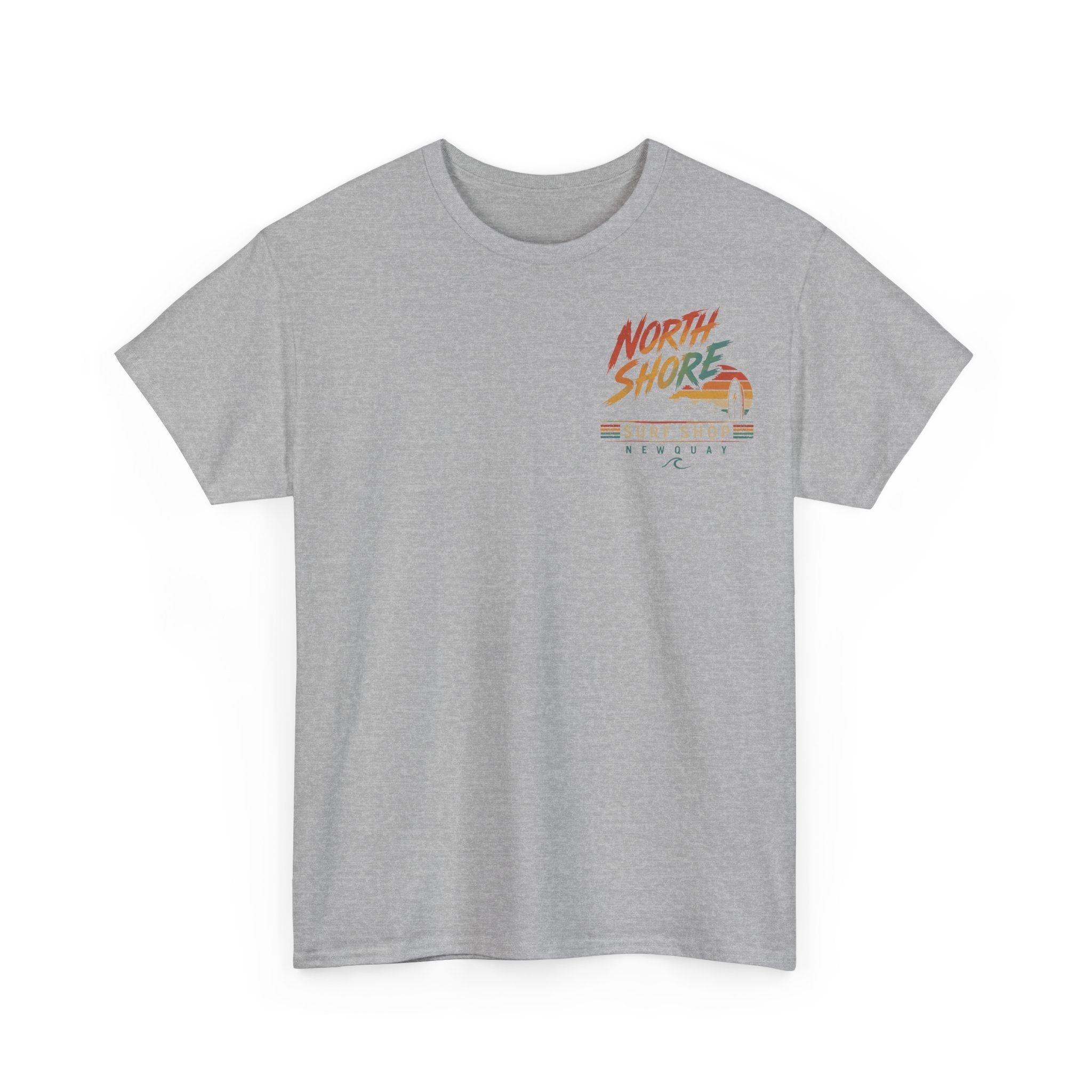 North Shore Surf Shop Tee — 'Newquay in the 90s' Vintage Surf T‑Shirt