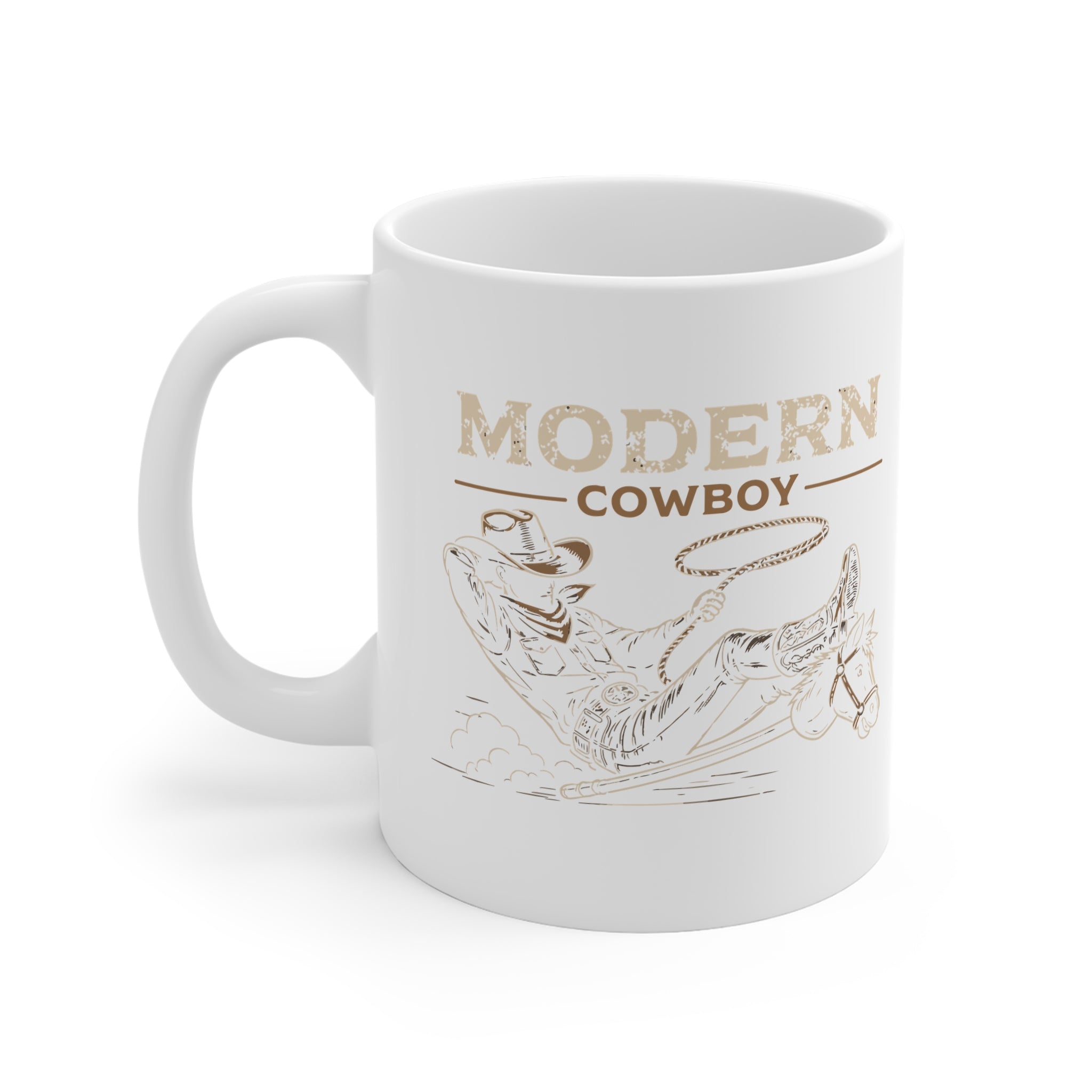 Modern Cowboy Mug — Vintage Rodeo Coffee Cup
