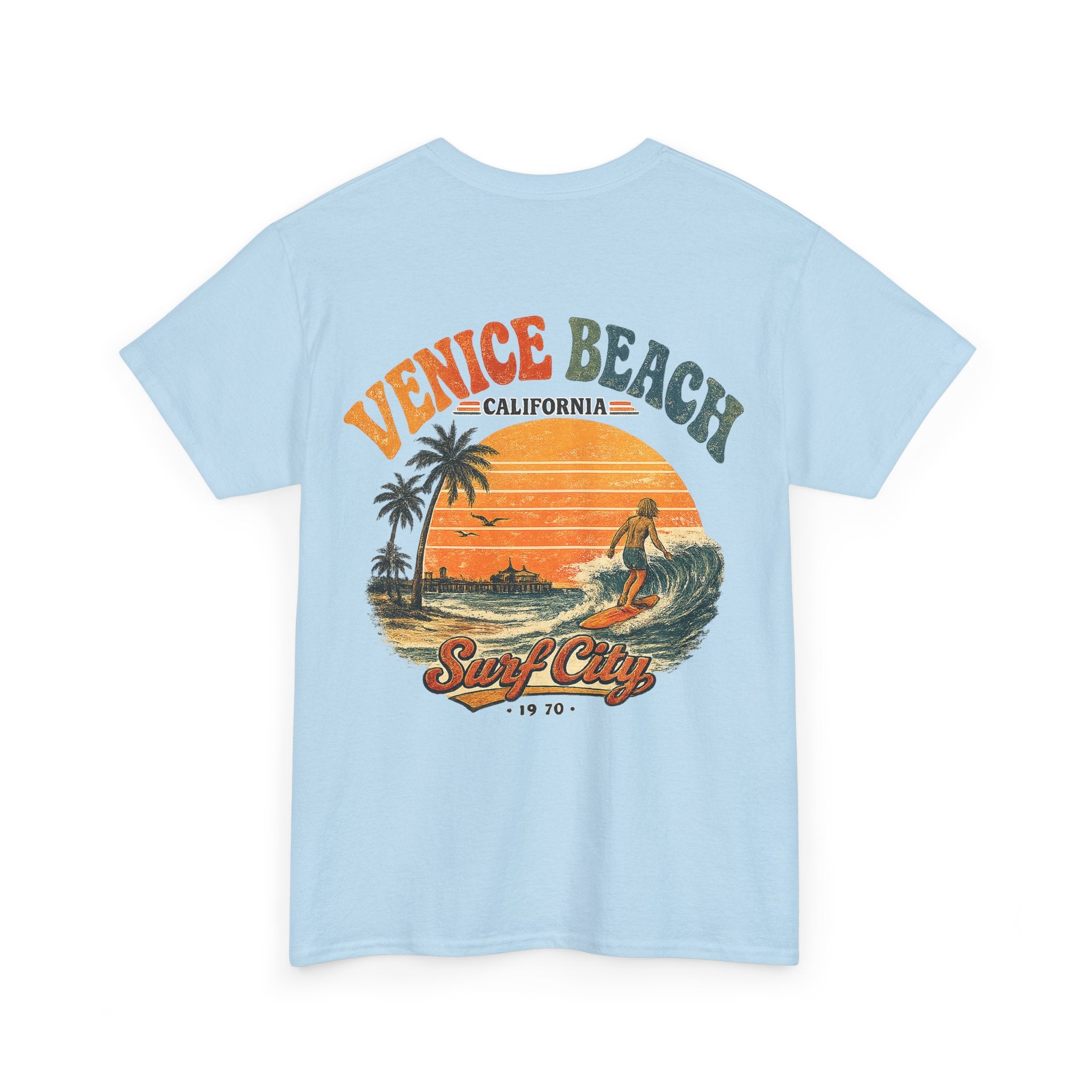 Venice Beach 1970's Surf Tee — Vintage Surf City Graphic T-Shirt