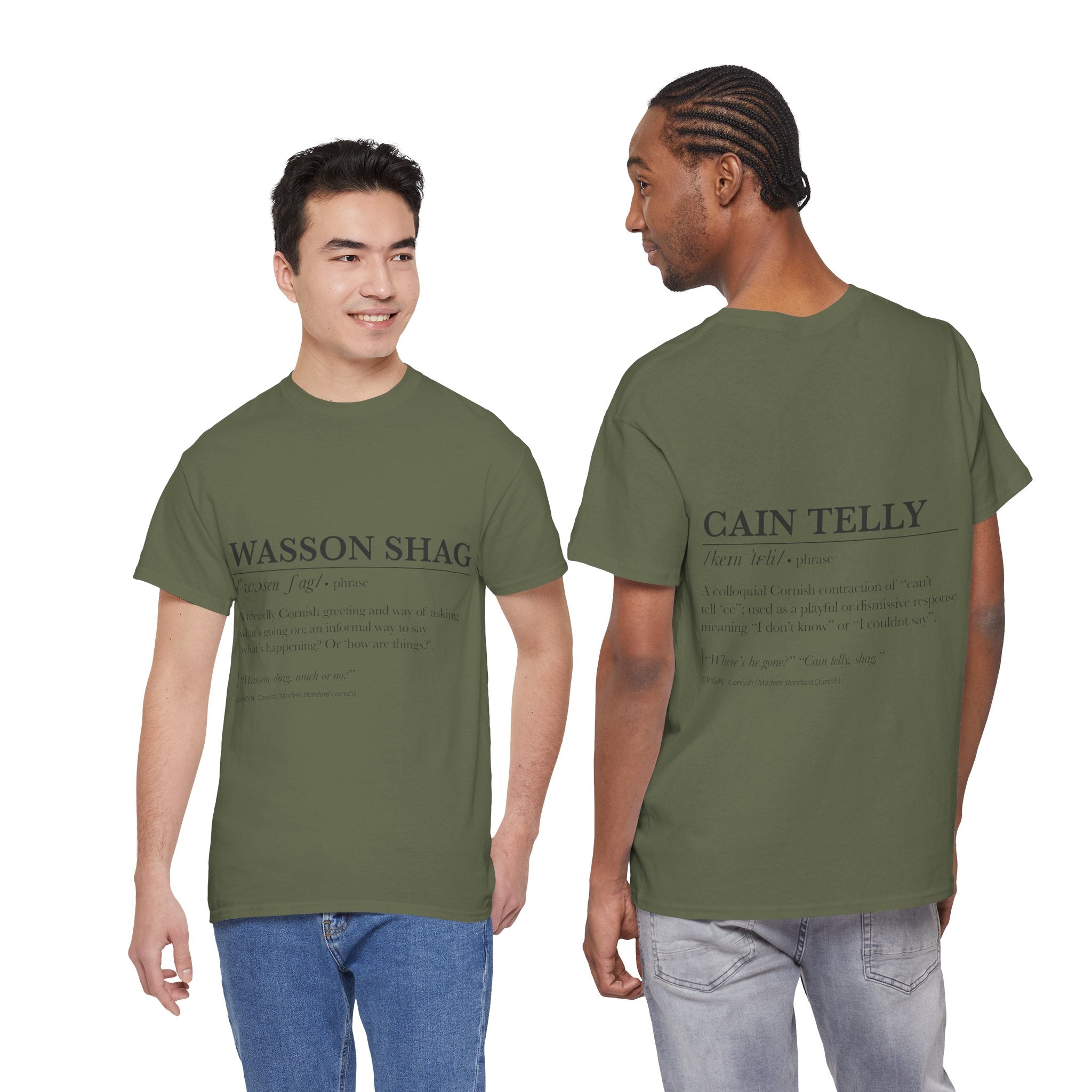 T-Shirt — 'Wasson Shag' Cornish Dictionary Unisex Tee