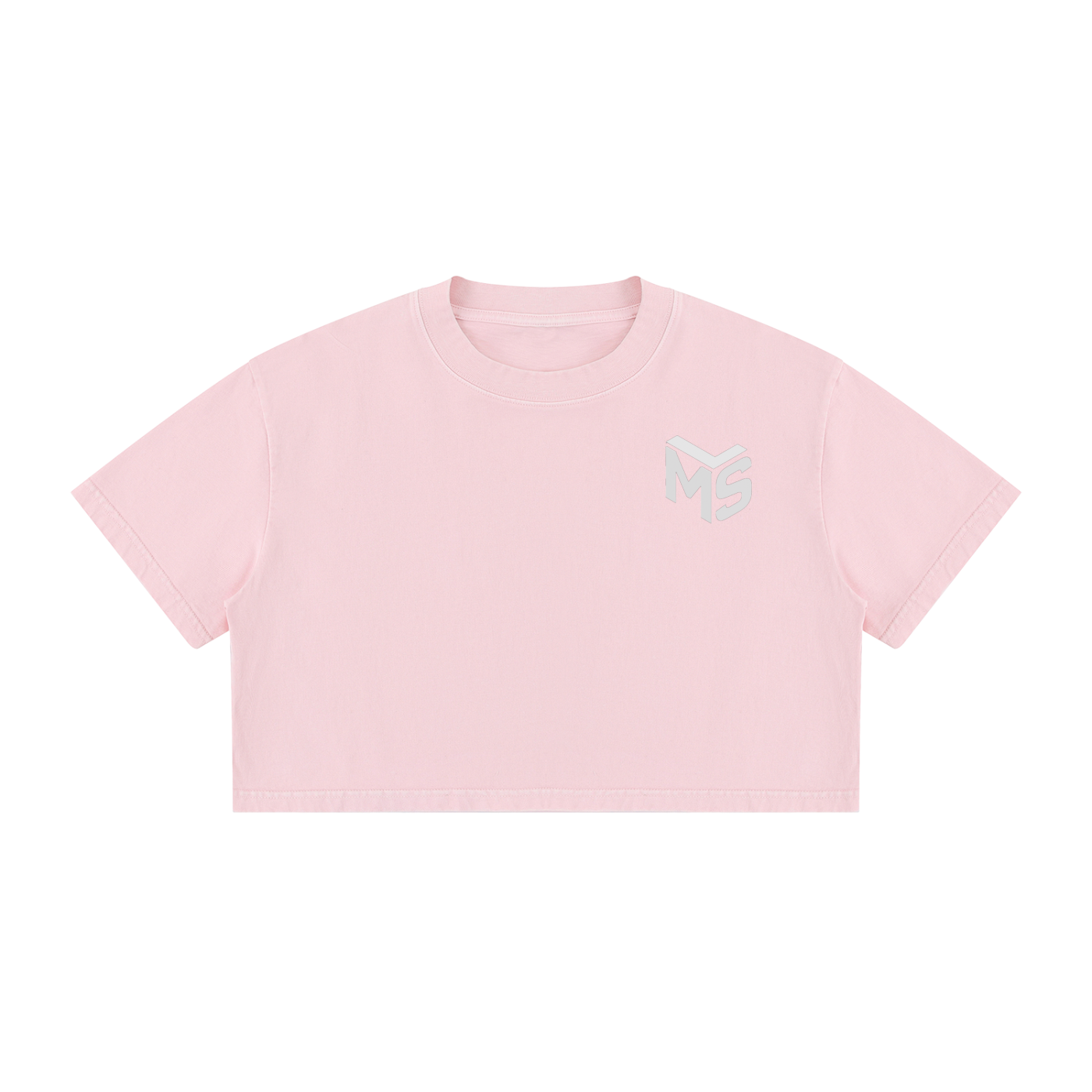 Women's Mineral Wash Cotton Crop T-Shirt