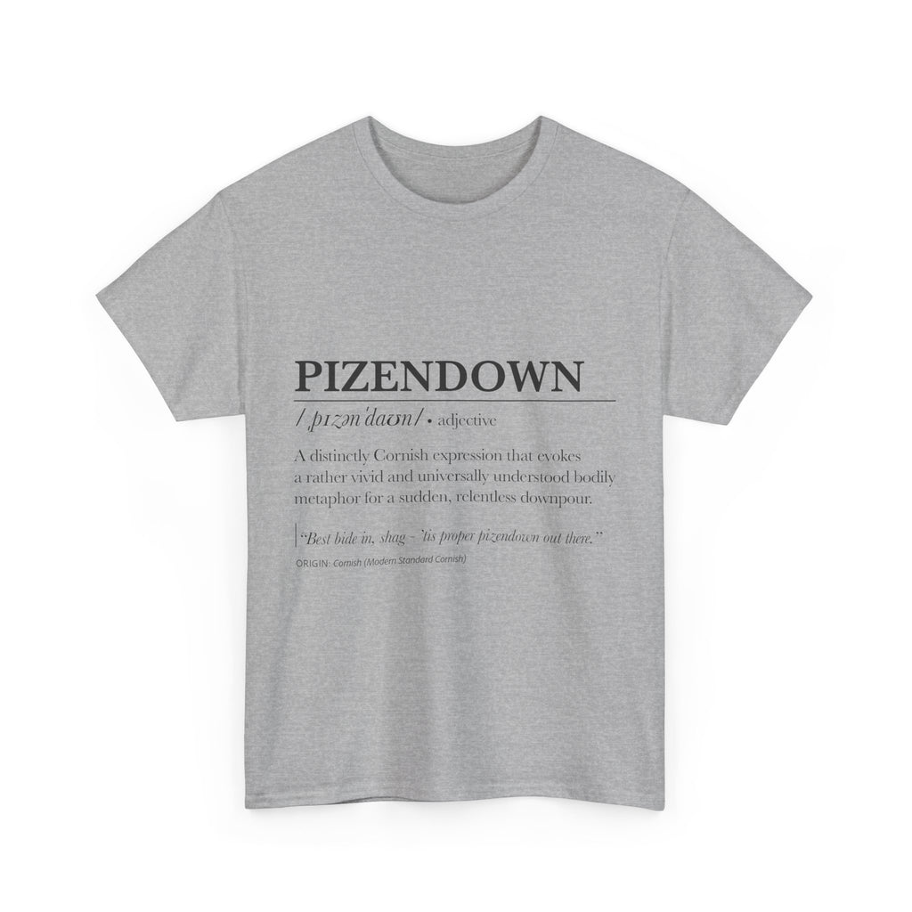 'Pizendown' & 'Dearovim' Unisex Cornish Dictionary Tee