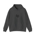 Modern Standard MS Logo Hoodie — Minimal White Pullover with Sleeve Graphic
