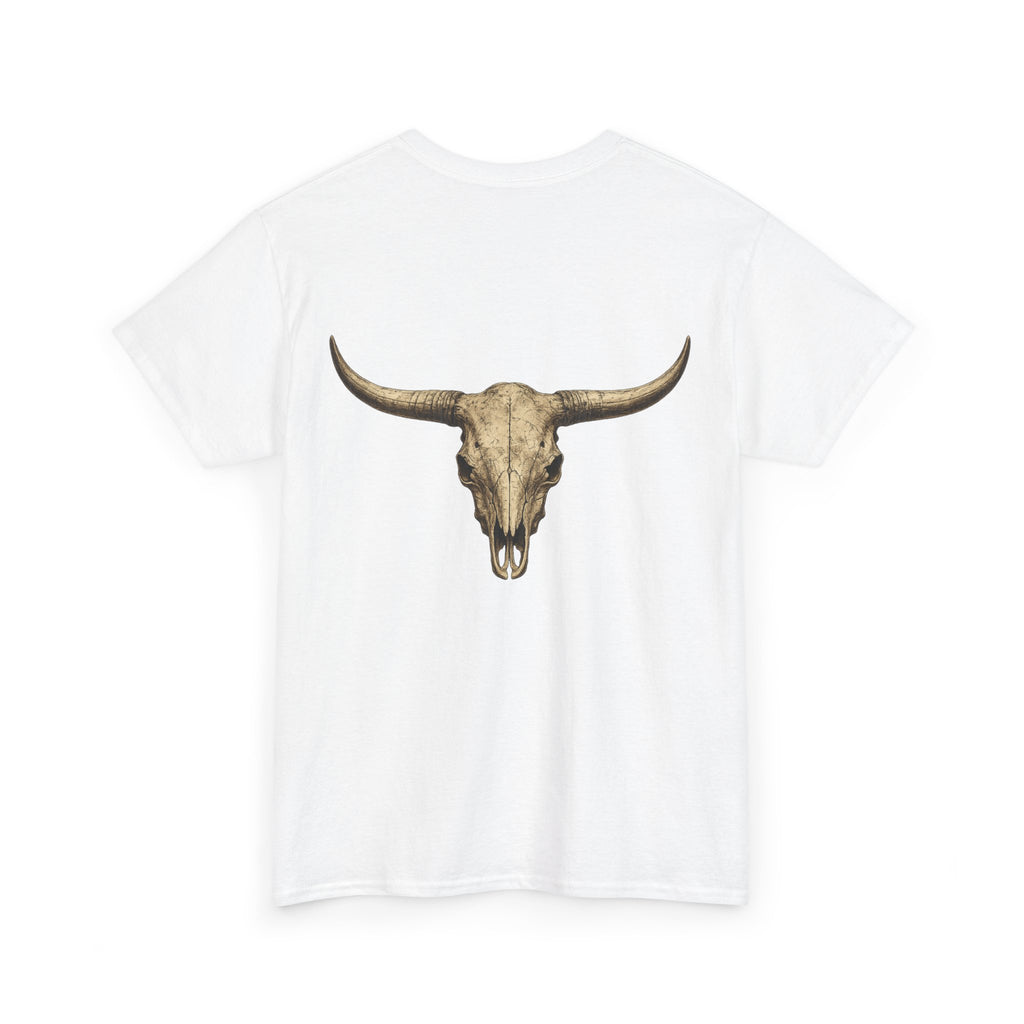 Cowboy Longhorn Skull T-Shirt — Western Ranch Graphic Tee