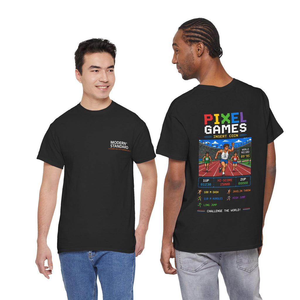 Pixel Games Tee — Retro Arcade 'Insert Coin' Vintage Gaming T-Shirt