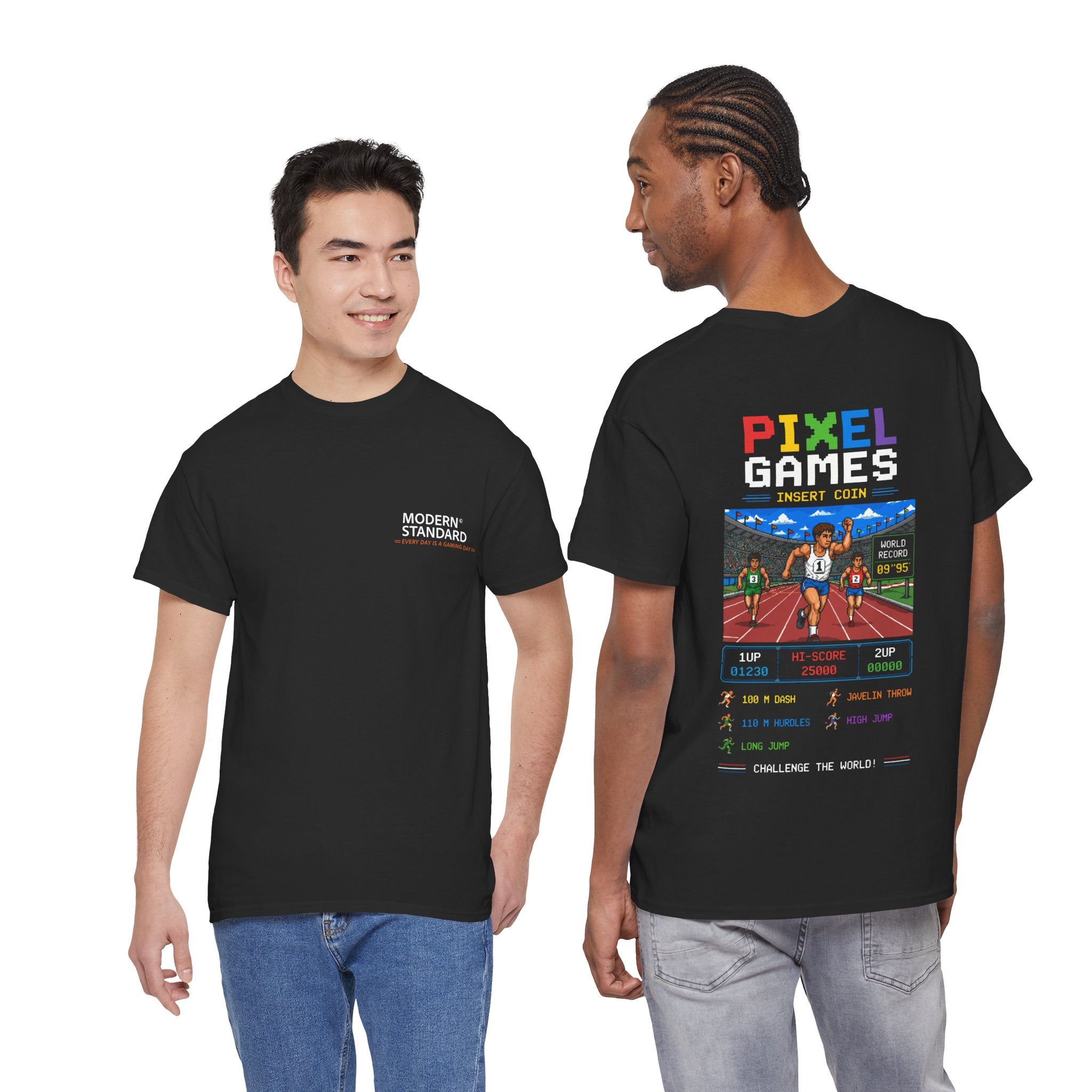 Pixel Games Tee — Retro Arcade 'Insert Coin' Vintage Gaming T-Shirt