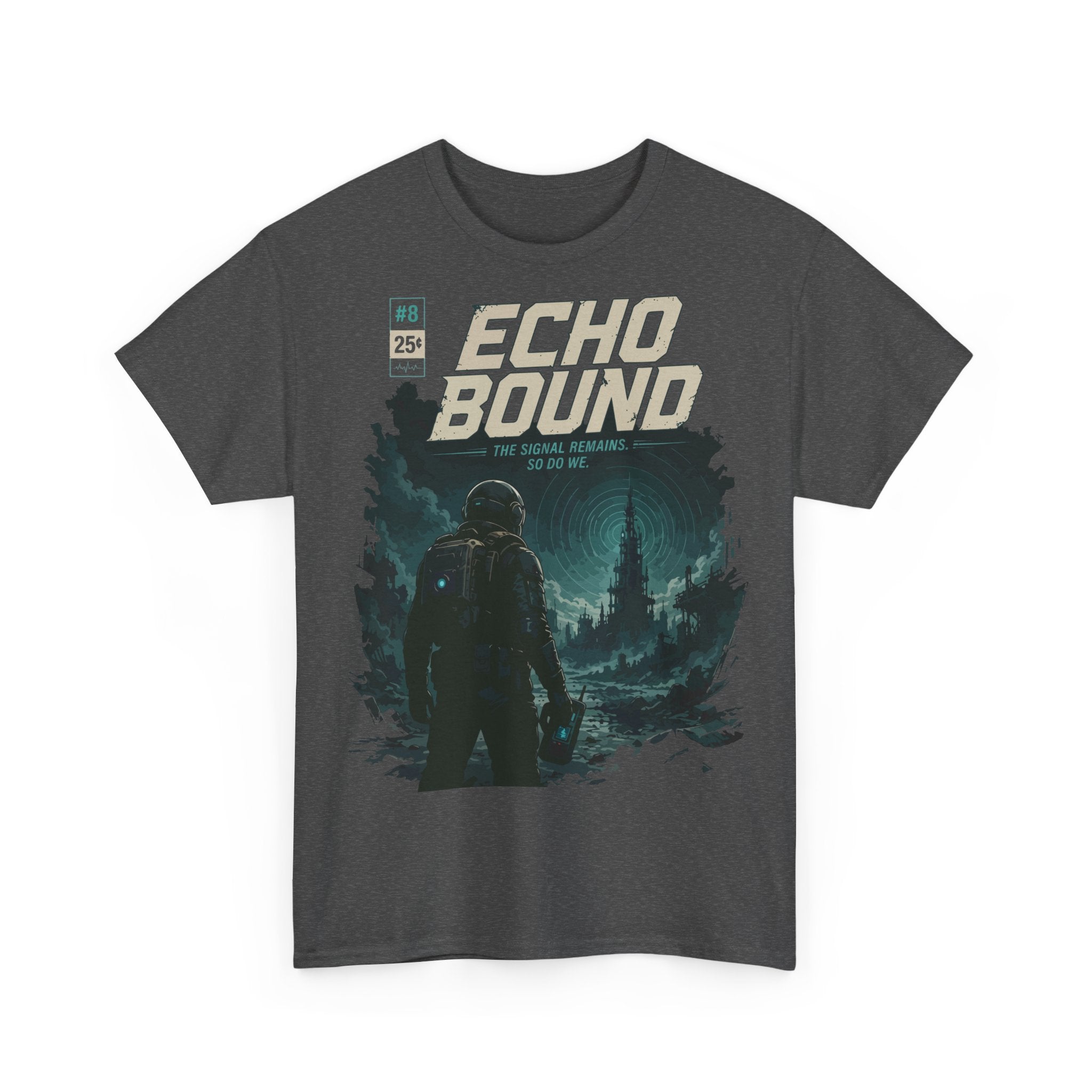 Echo Bound Graphic Tee — Retro Sci‑Fi Astronaut Design