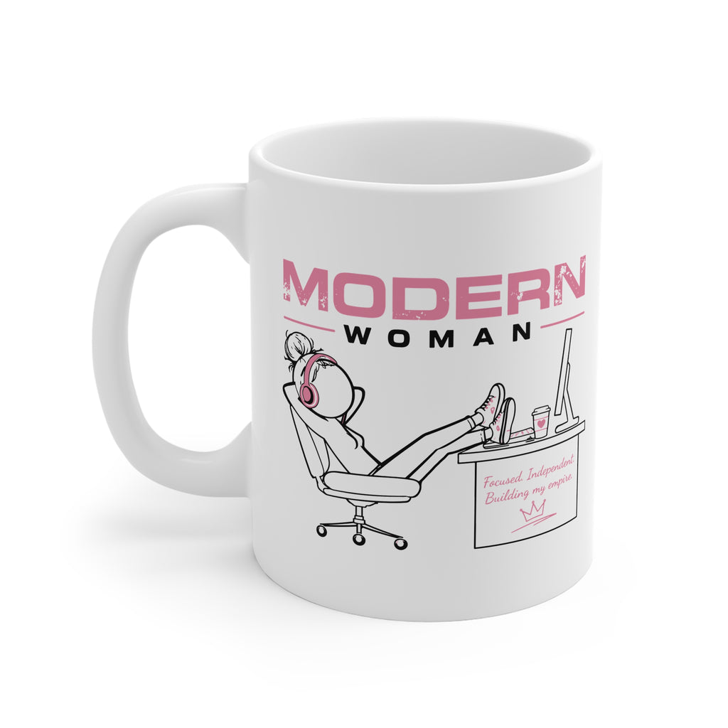 Modern Woman Mug —Work-from-Home Coffee Cup