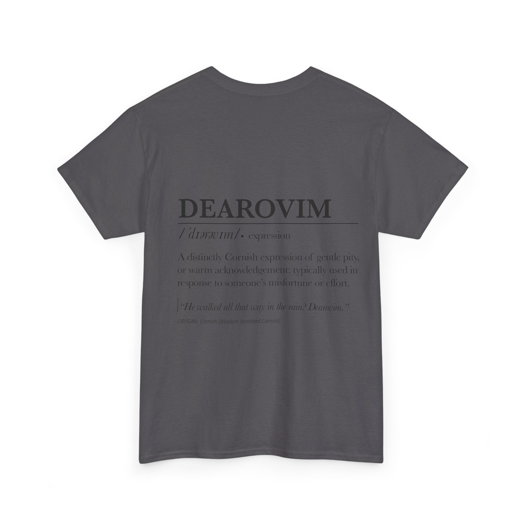 'Pizendown' & 'Dearovim' Unisex Cornish Dictionary Tee