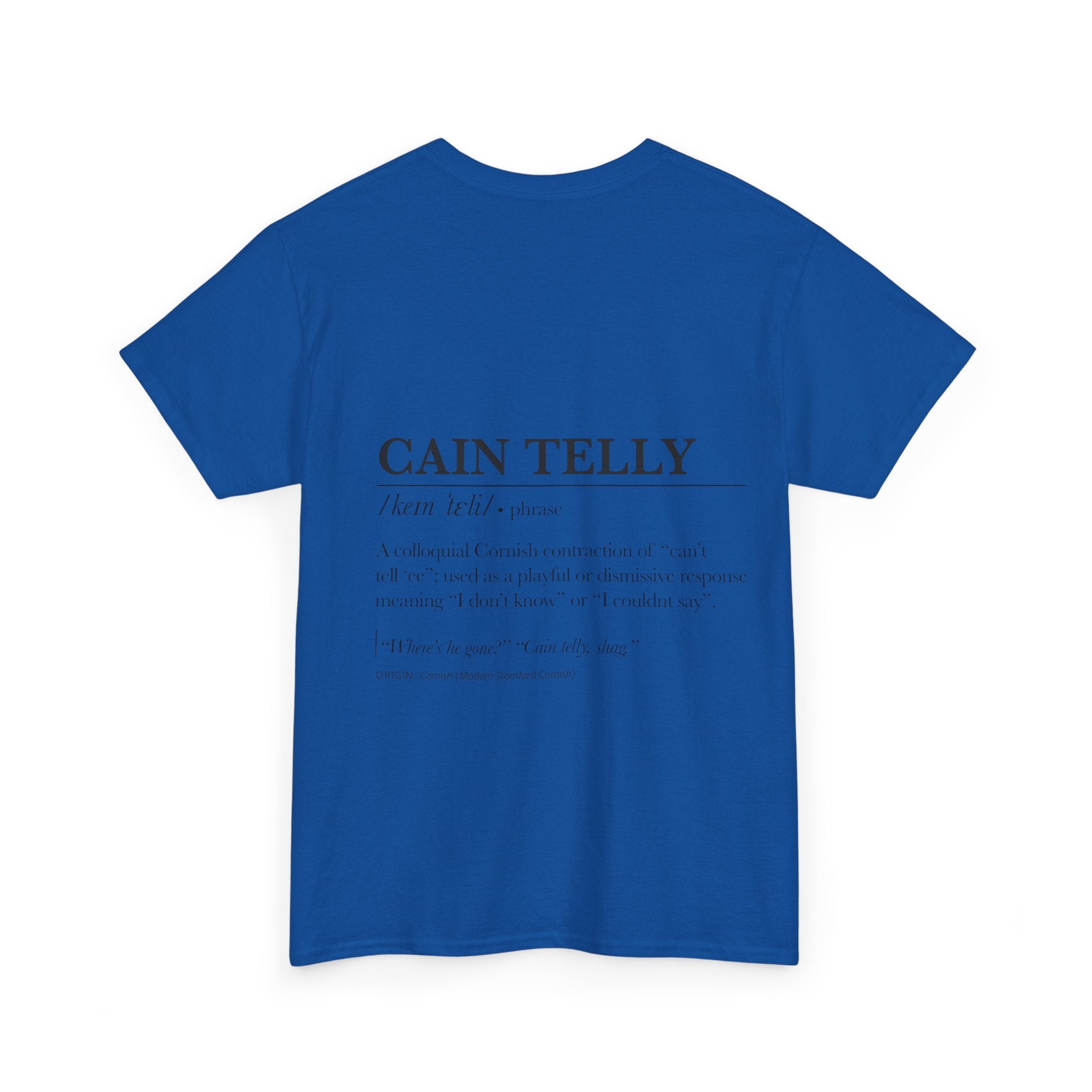 T-Shirt — 'Wasson Shag' Cornish Dictionary Unisex Tee